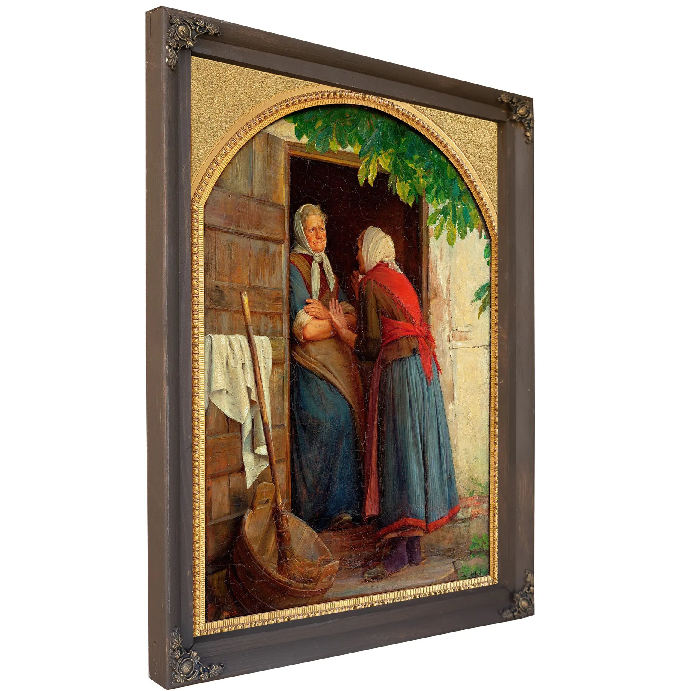 Two Women Talking 2 by Carl Bloch