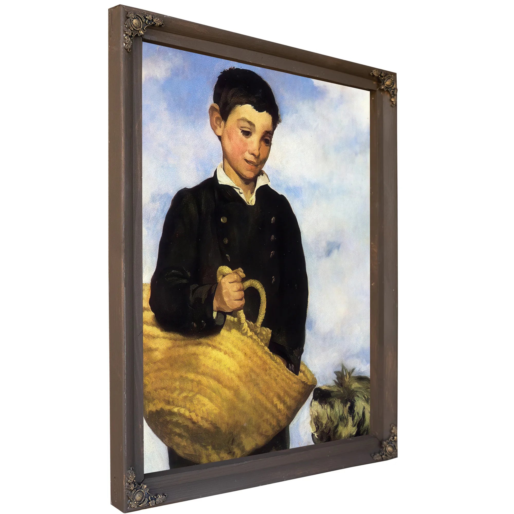 A Boy With A Dog 1861 Oil On Canvas 92X72Cm By Edouard Manet Fine Art Print