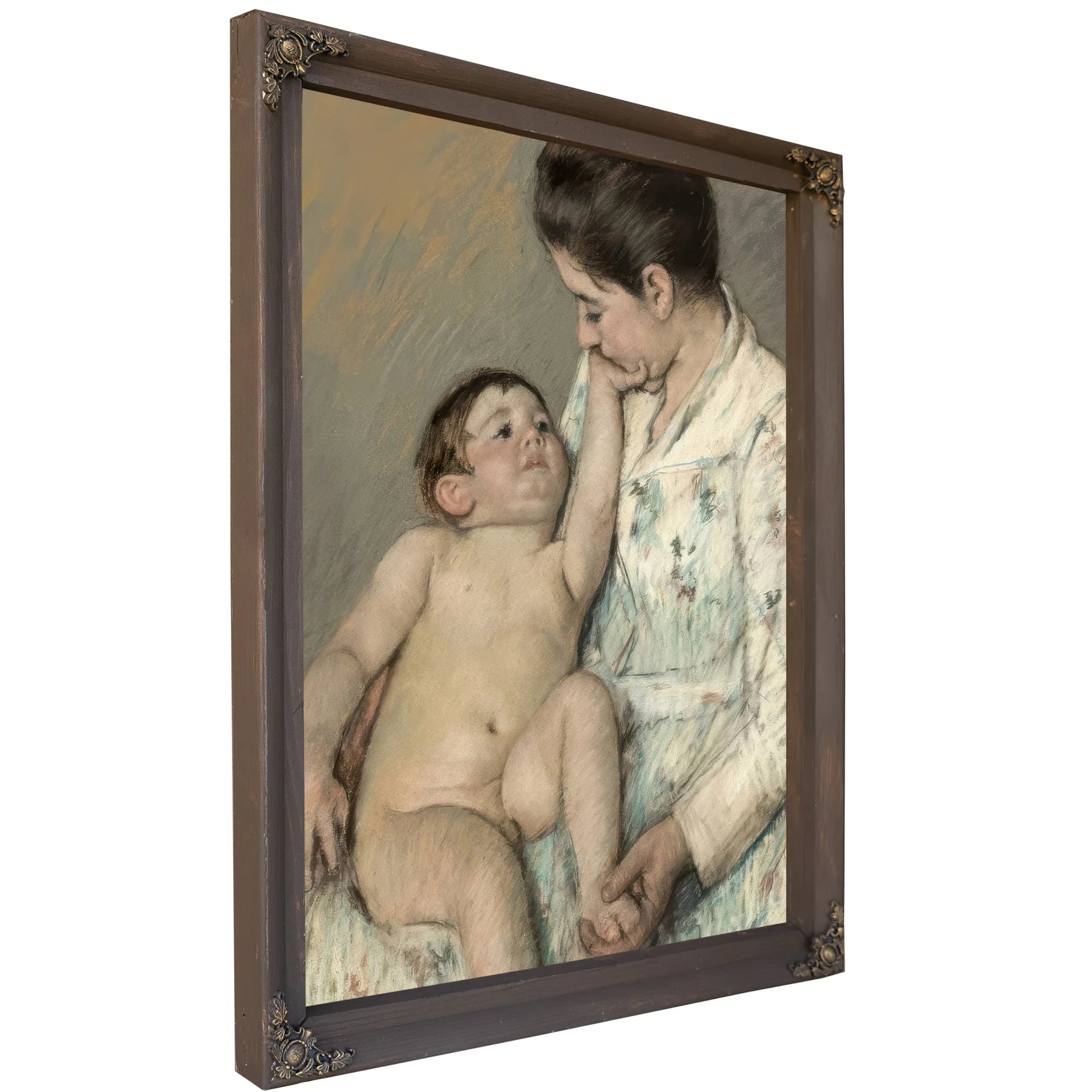A Caress By Mary Cassatt Fine Art Print