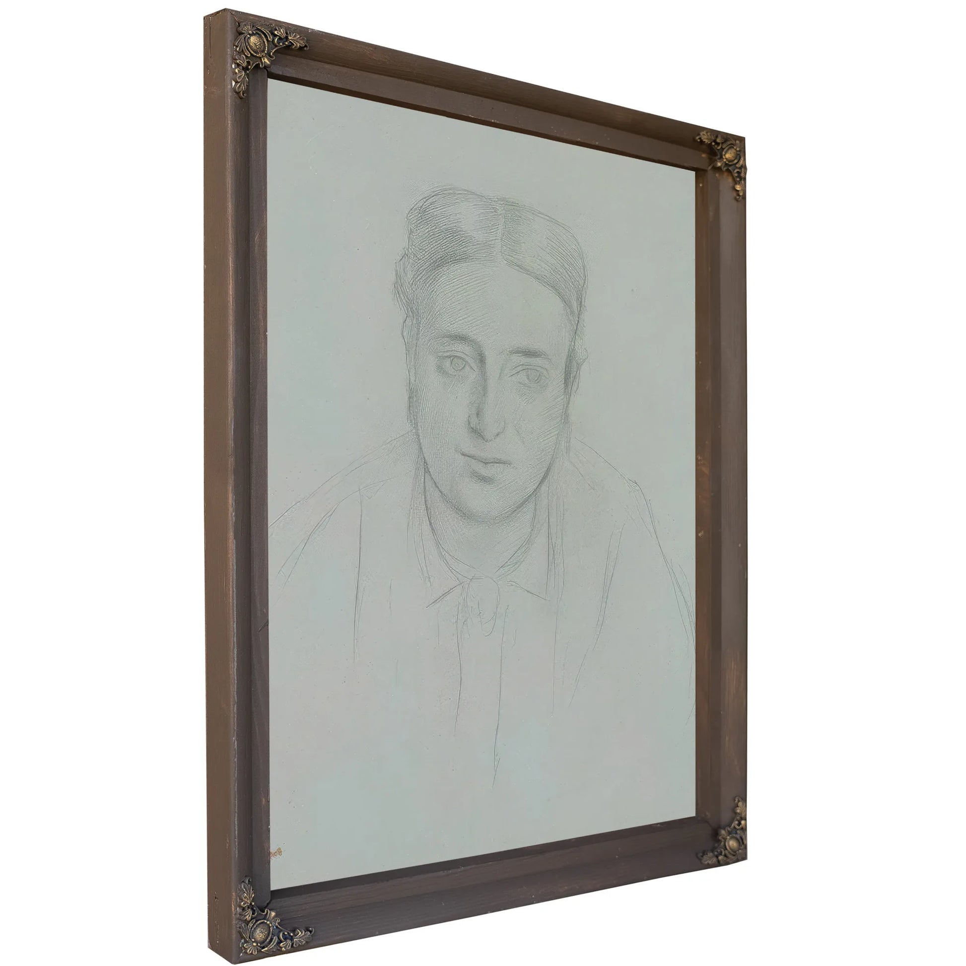 Portrait Of A Woman By Edgar Degas Fine Art Print