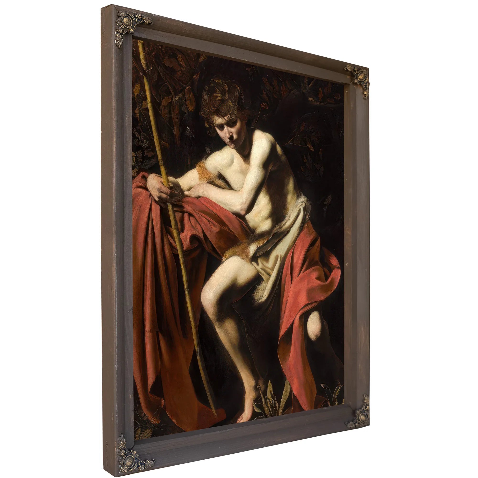 John The Baptist In The Wilderness By Caravaggio Fine Art Print