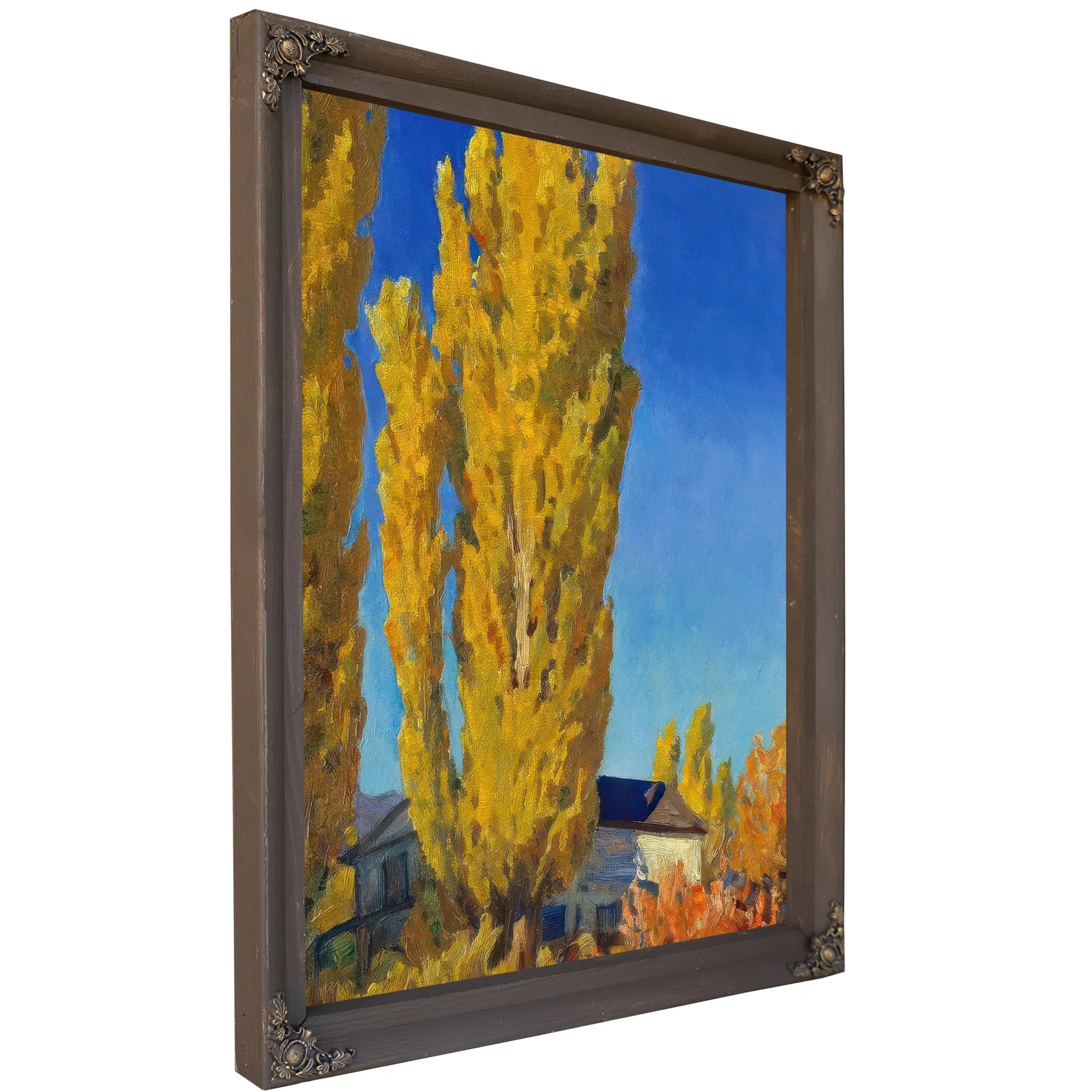 Poplars Of Old Carson By Maynard Dixon Fine Art Print