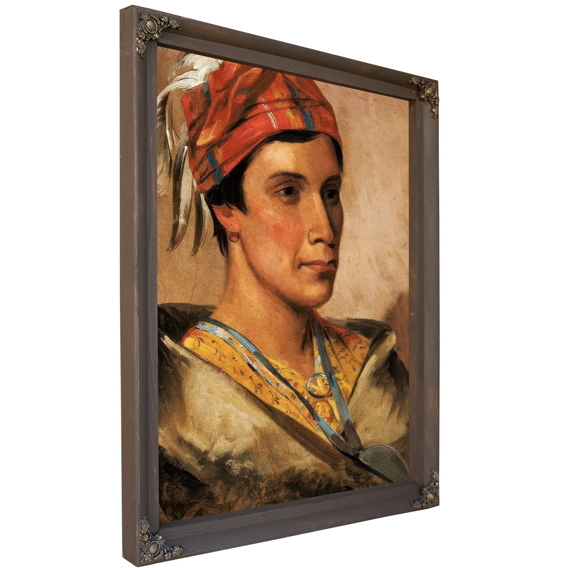 Bread, Chief Of The Tribe By George Catlin Fine Art Print