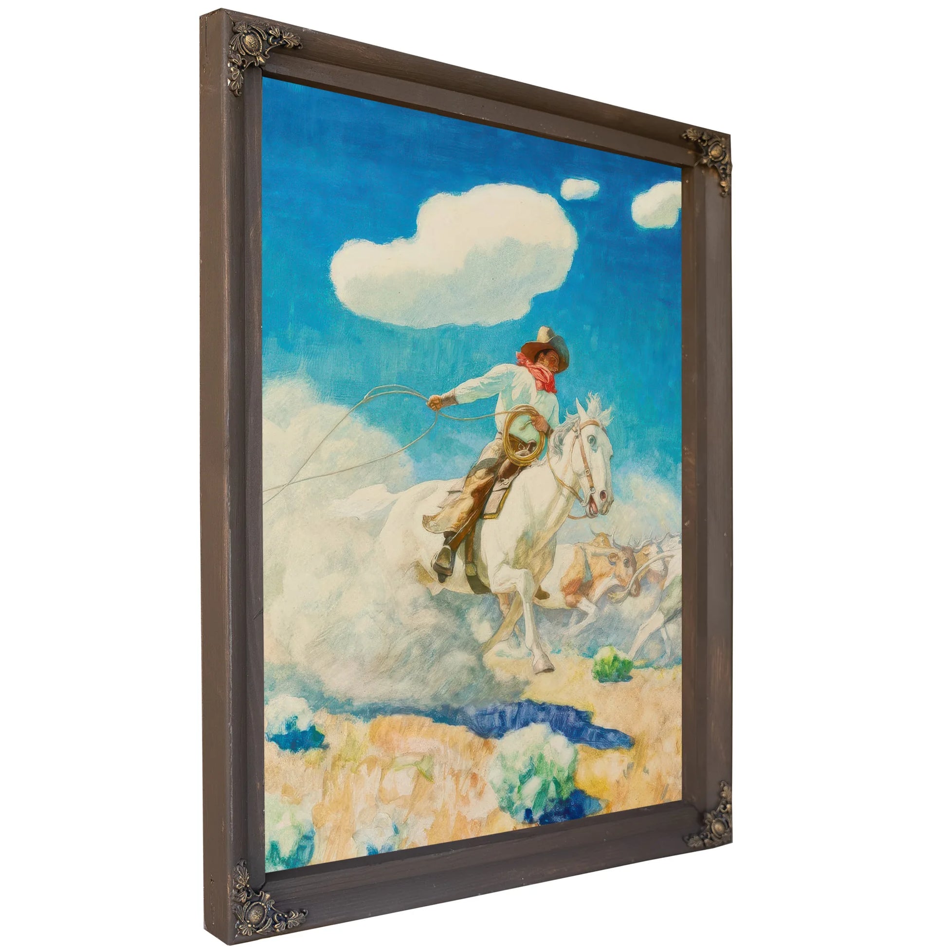 The Cowboy's Life By NC Wyeth Fine Art Print