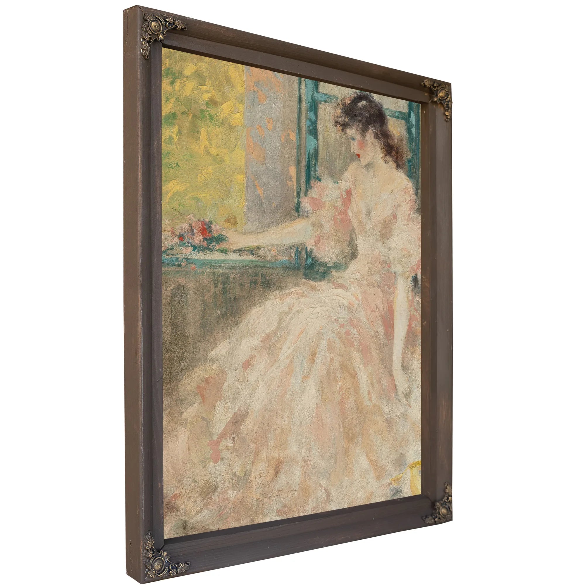Femme Pensive By Louis Icart Fine Art Print