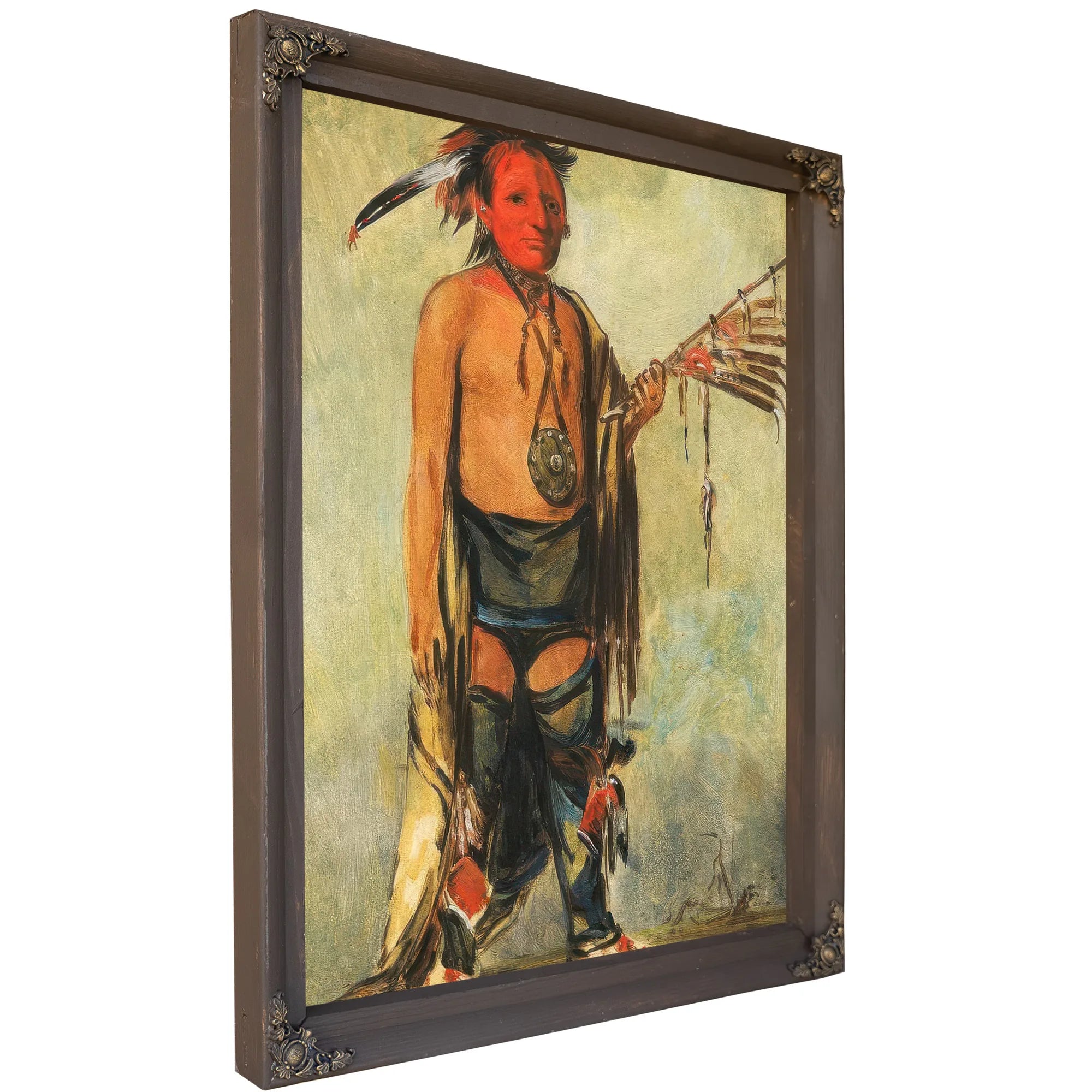 Hoo W'a Ne Kaw, Little Elk By George Catlin Fine Art Print