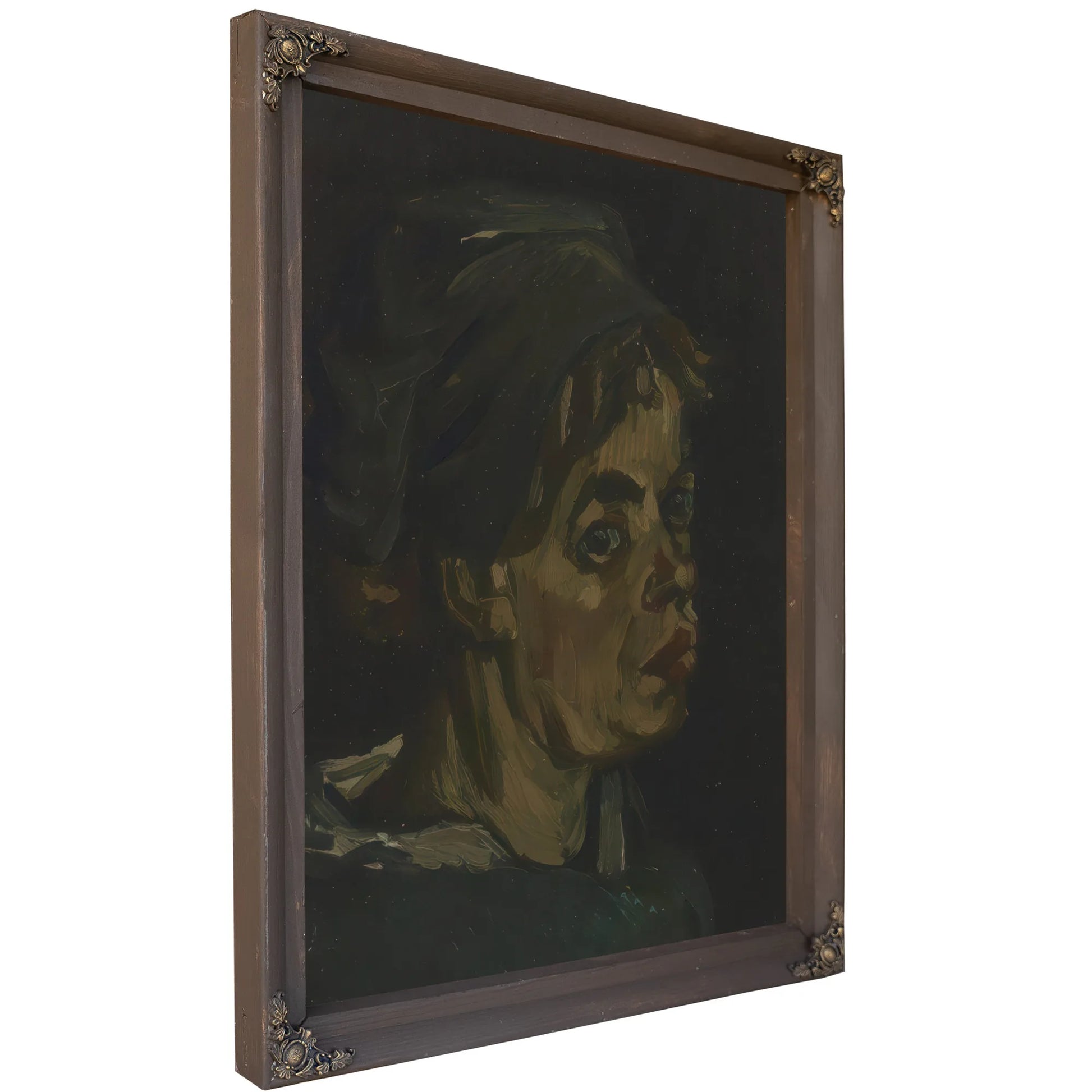 Head Of A Woman 2 By Vincent Van Gogh Fine Art Print