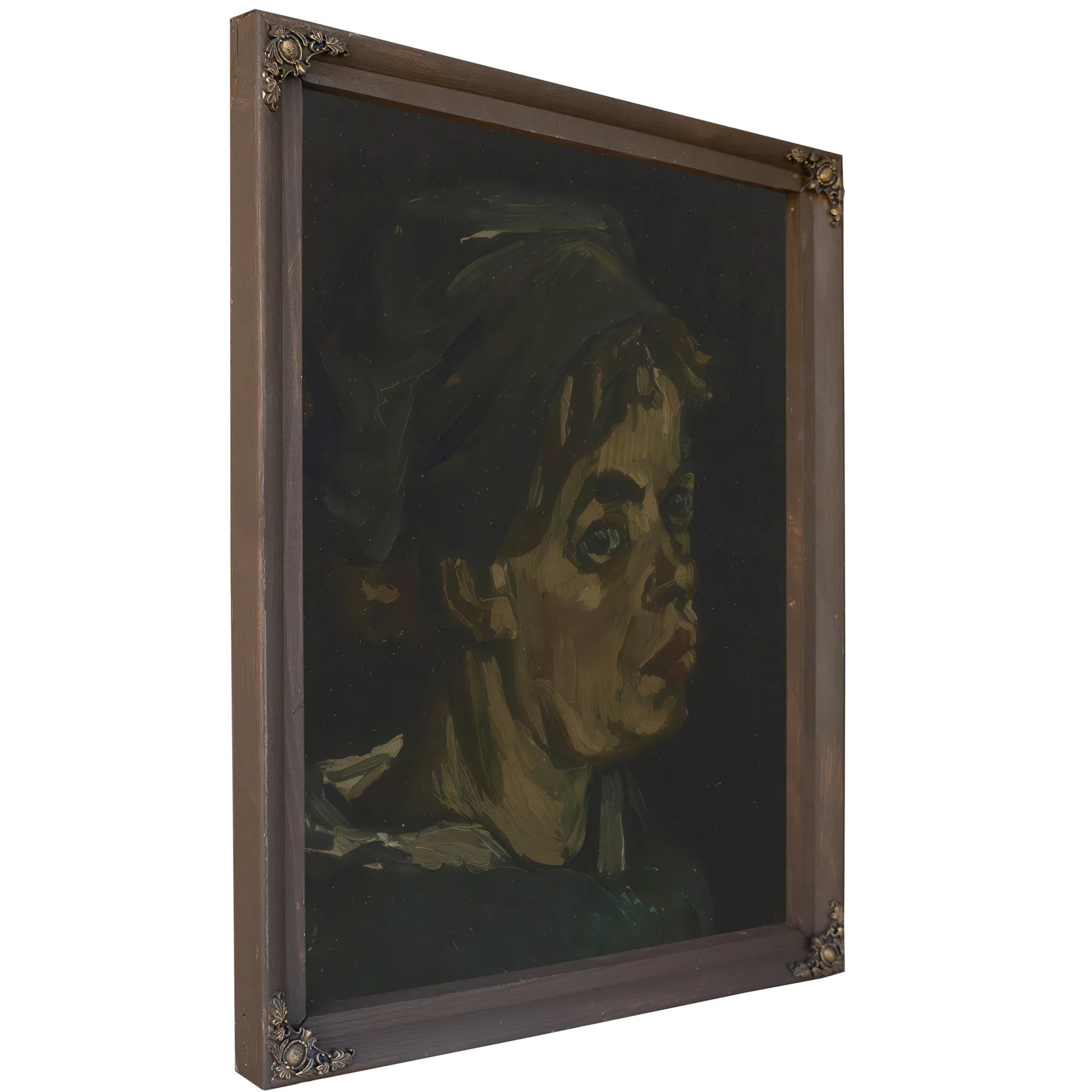Head Of A Woman 2 By Vincent Van Gogh Fine Art Print