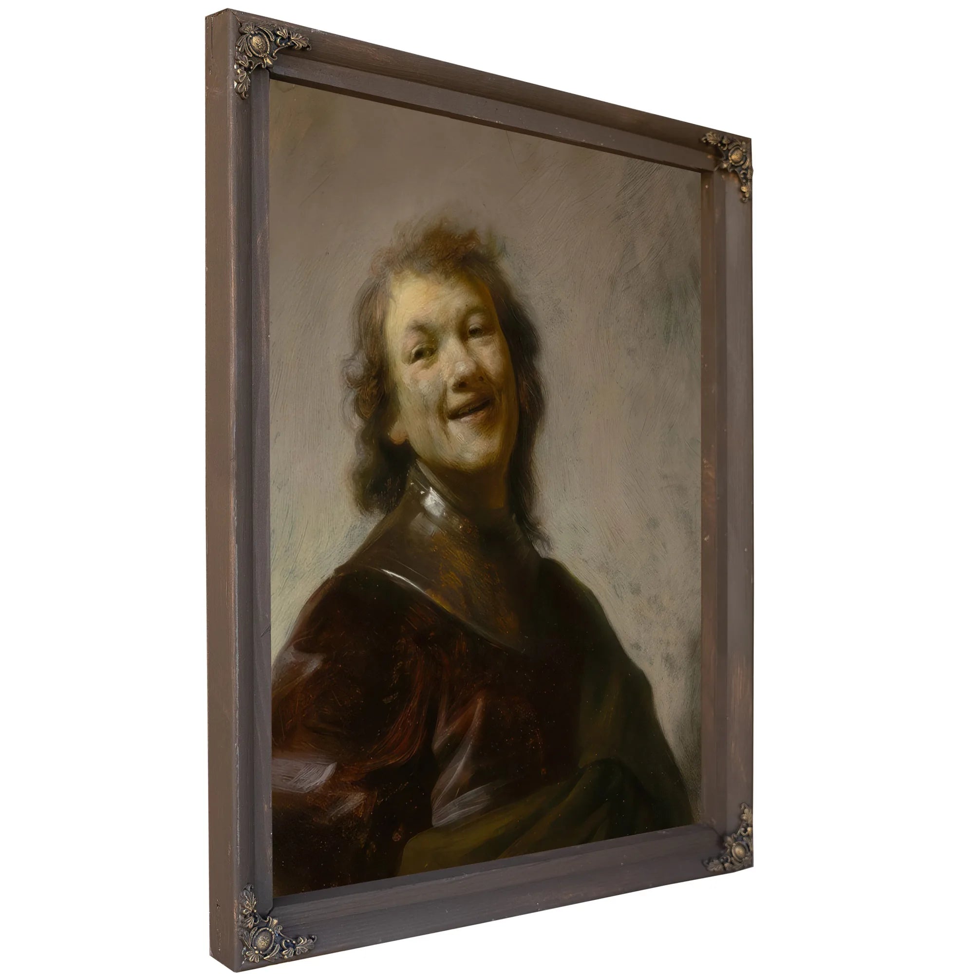 Rembrandt Laughing By Rembrandt Fine Art Print
