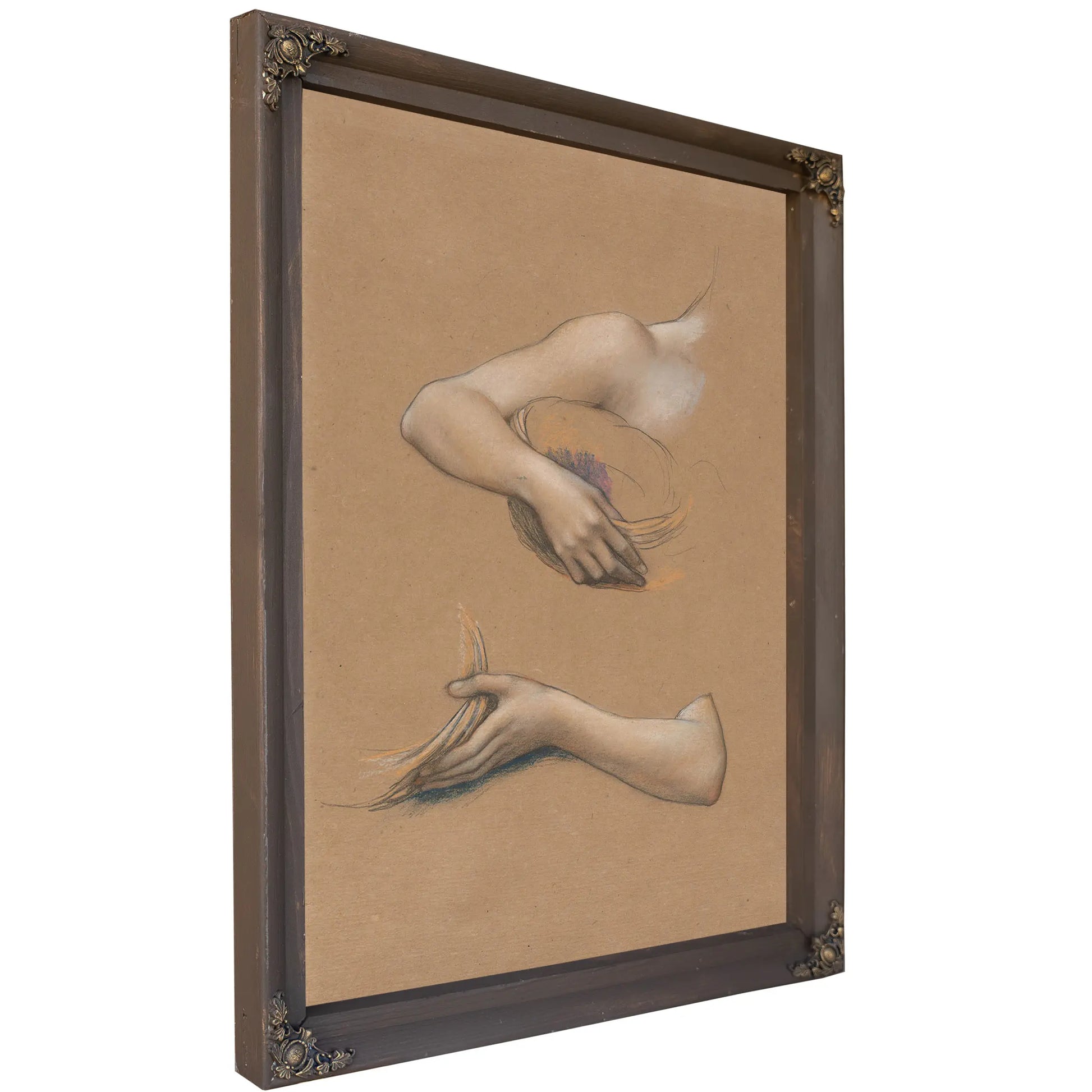 Study Of Arms For The Cadence Of Autumn Met by Evelyn De Morgan