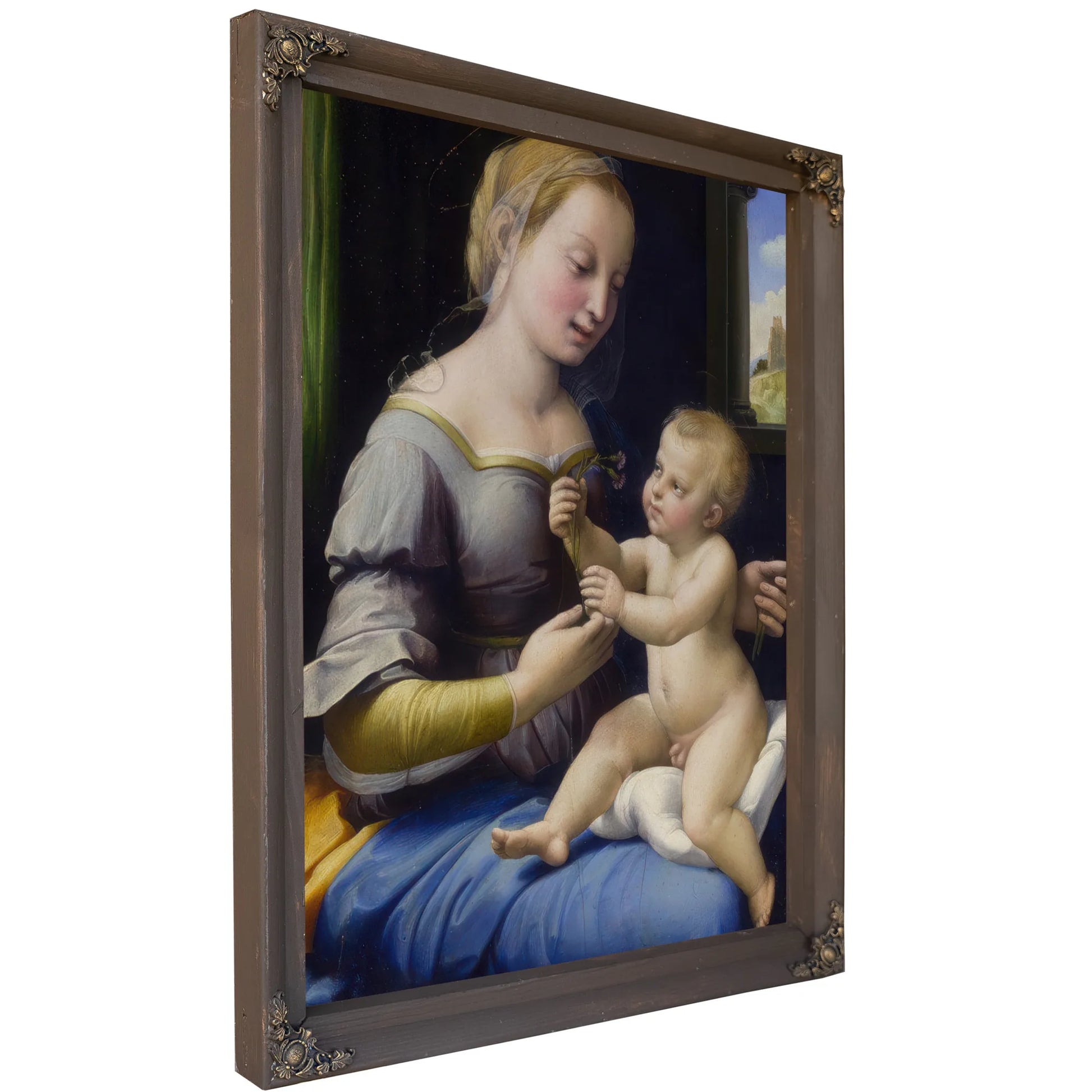 The Madonna Of The Pinks ('La Madonna Dei Garofani') By Raphael Fine Art Print