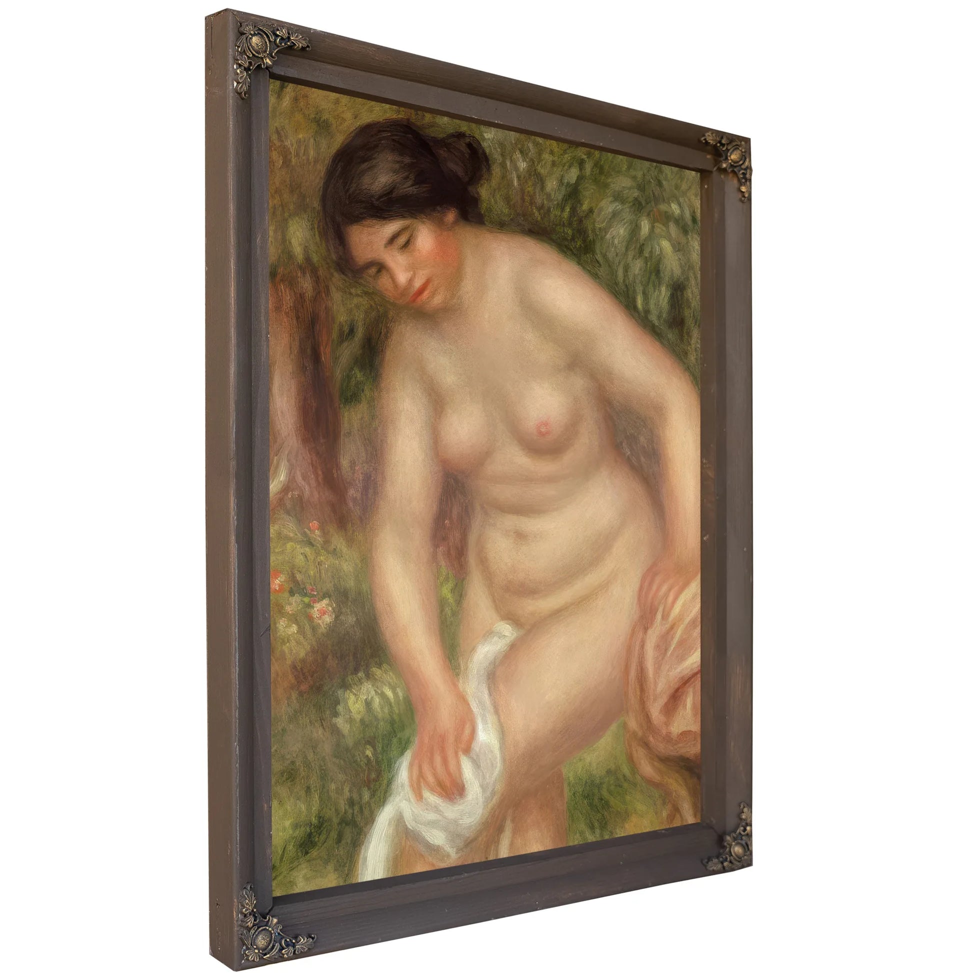 Bather Drying Herself 1 By Pierre Auguste Renoir Fine Art Print