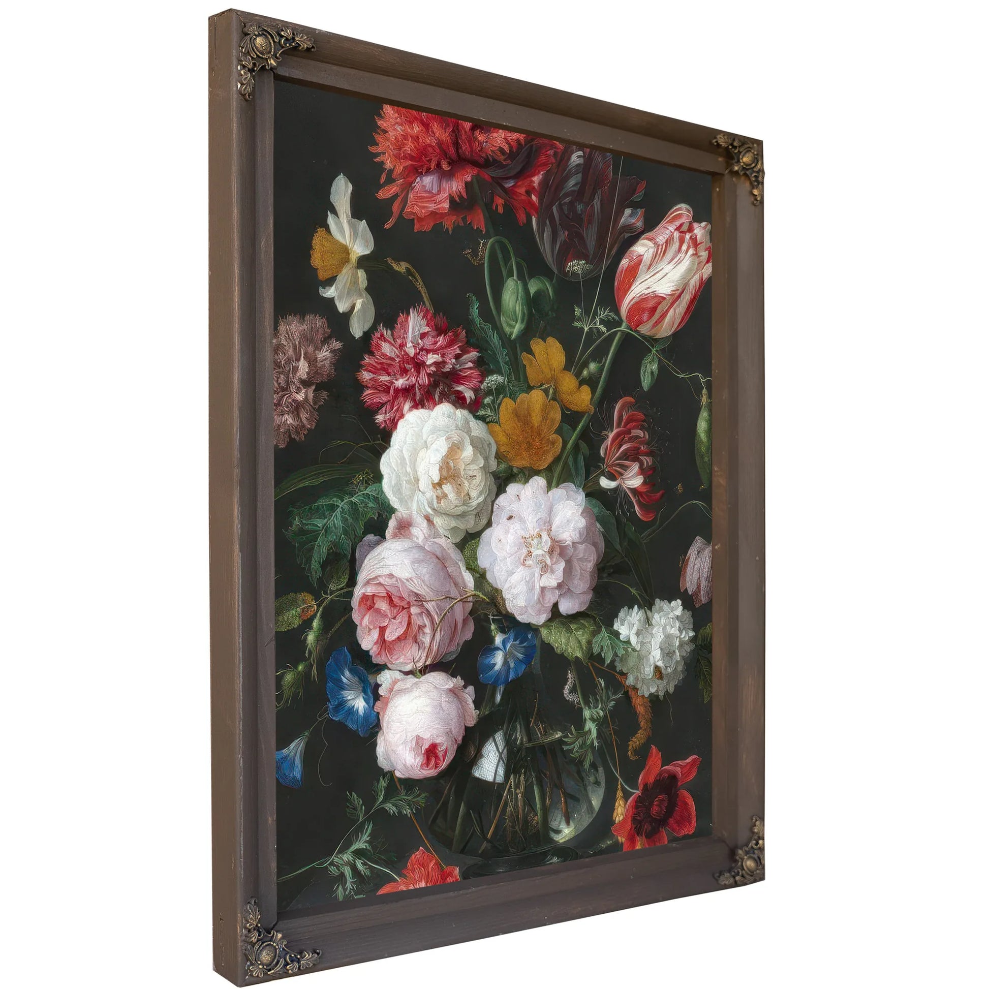 Still Life With Flowers In A Glass Vase By Jan Davidsz De Heem Fine Art Print