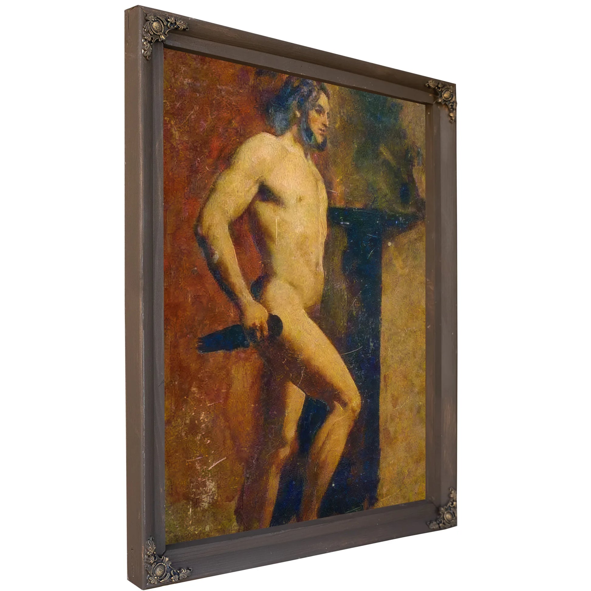 Male Nude With Dagger By William Etty Fine Art Print