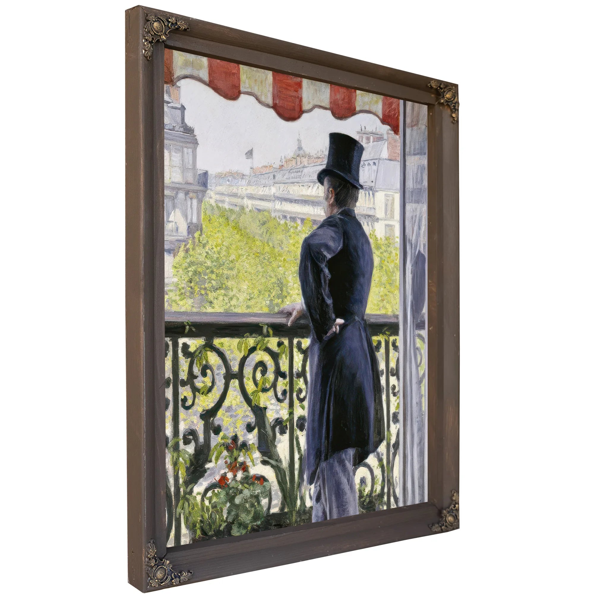 Man On A Balcony, Boulevard Haussmann By Gustave Caillebotte Fine Art Print