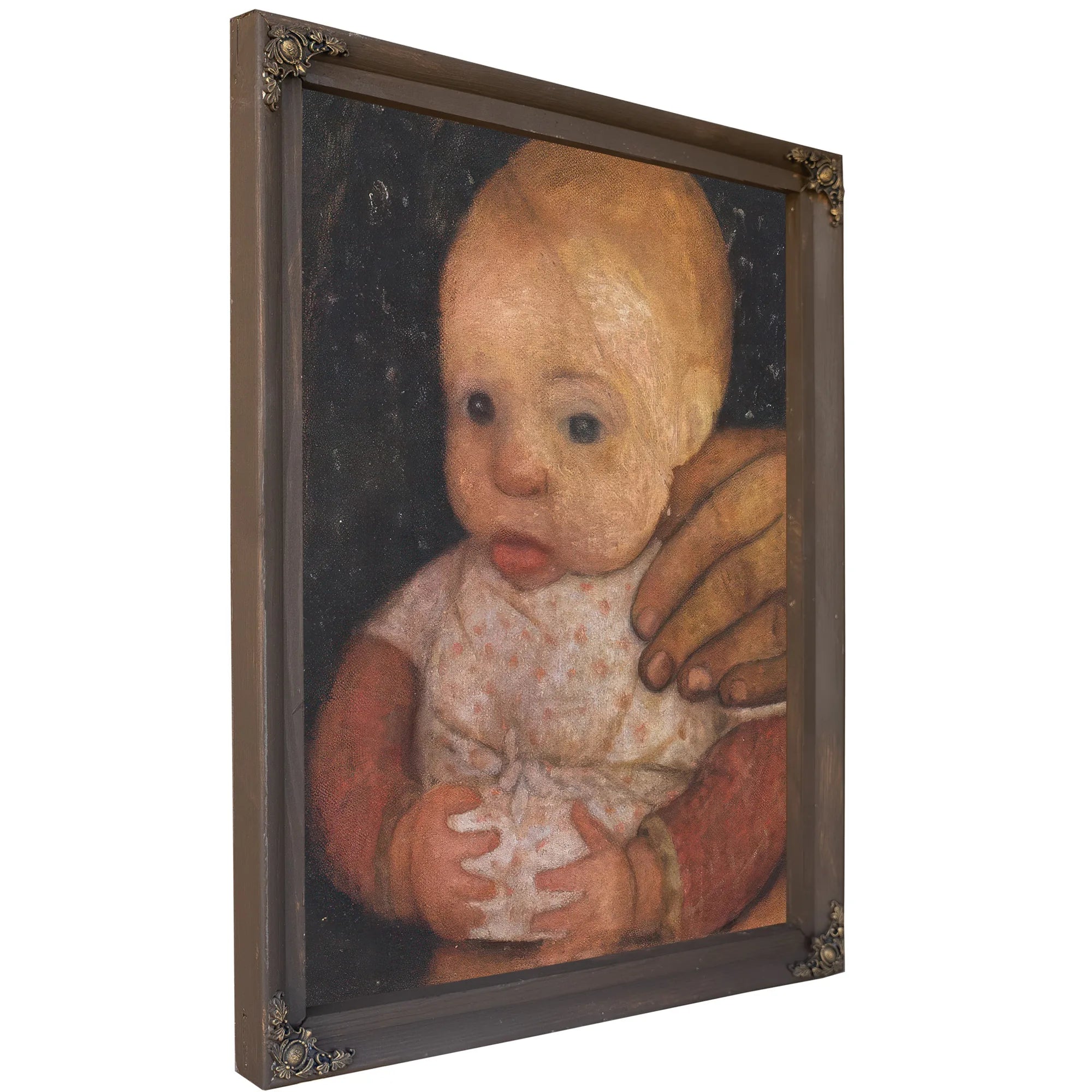 Infant With Mother's Hand By Paula Modersohn Becker Fine Art Print