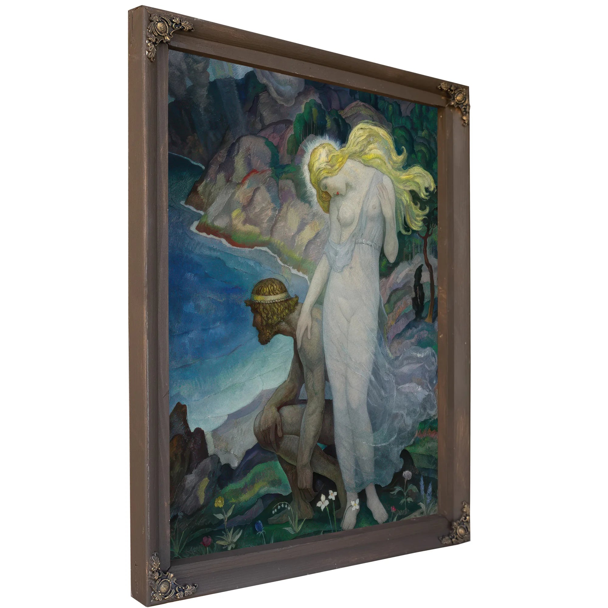 Odysseus And Calypso By NC Wyeth Fine Art Print