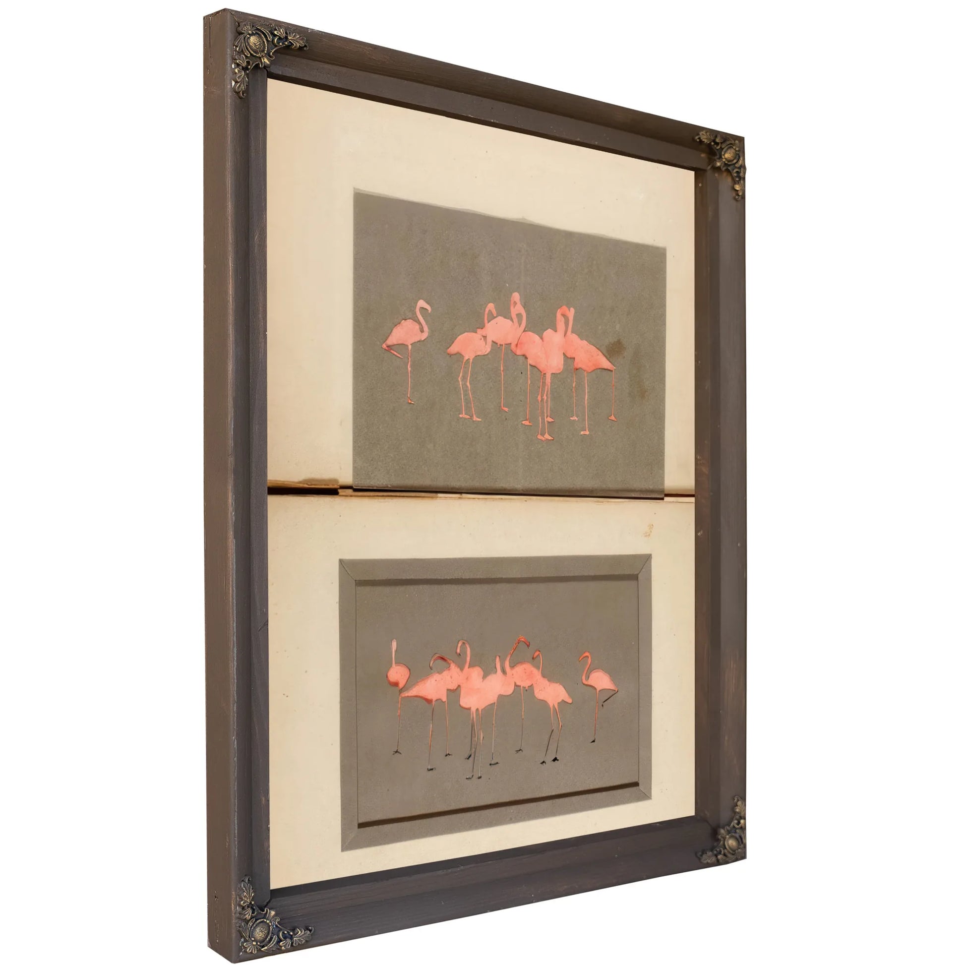 Flamingoes, Study Folder For Book Concealing Coloration In The Animal Kingdom By Abbott Handerson Thayer Fine Art Print