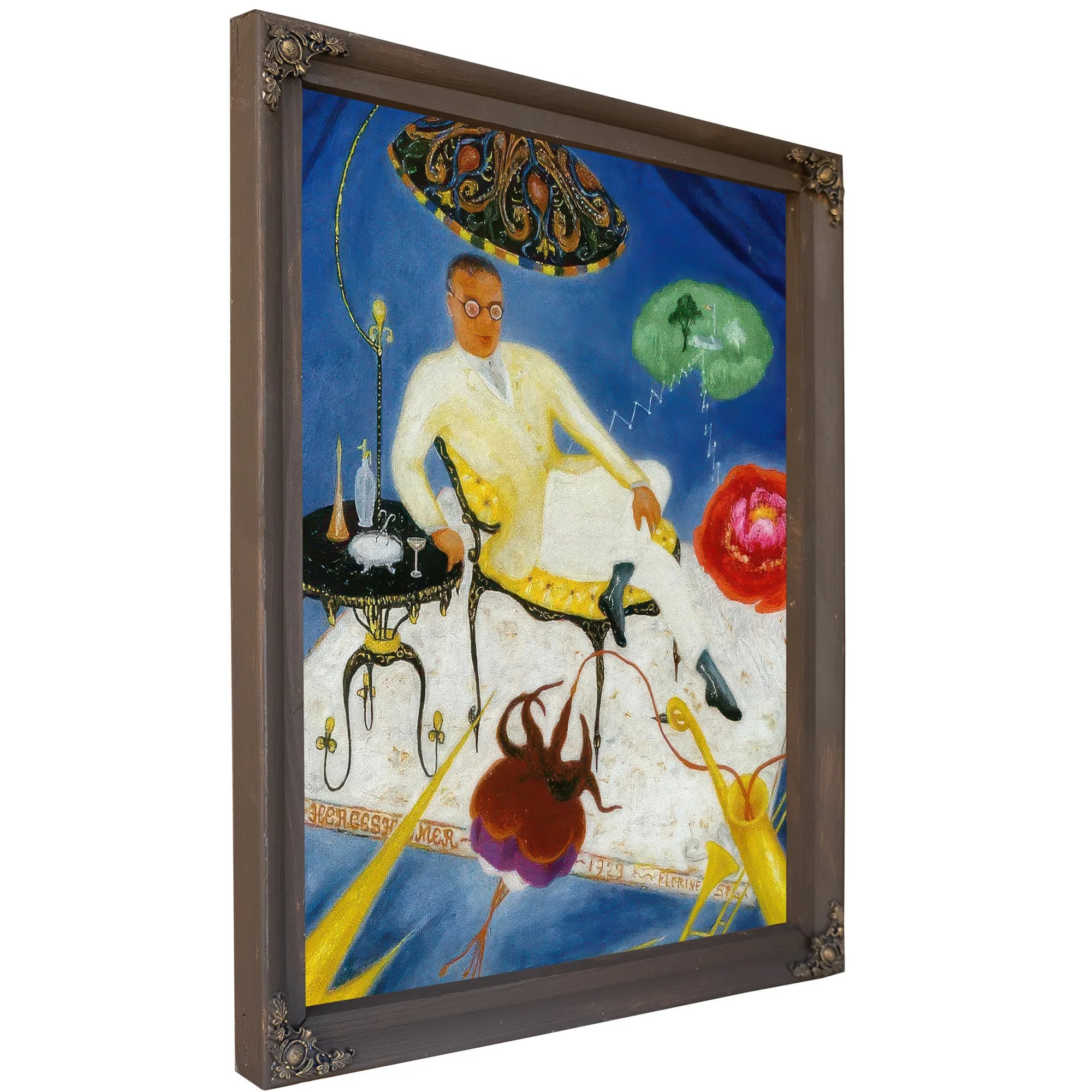 Portrait Of Joseph Hergesheimer By Florine Stettheimer Fine Art Print
