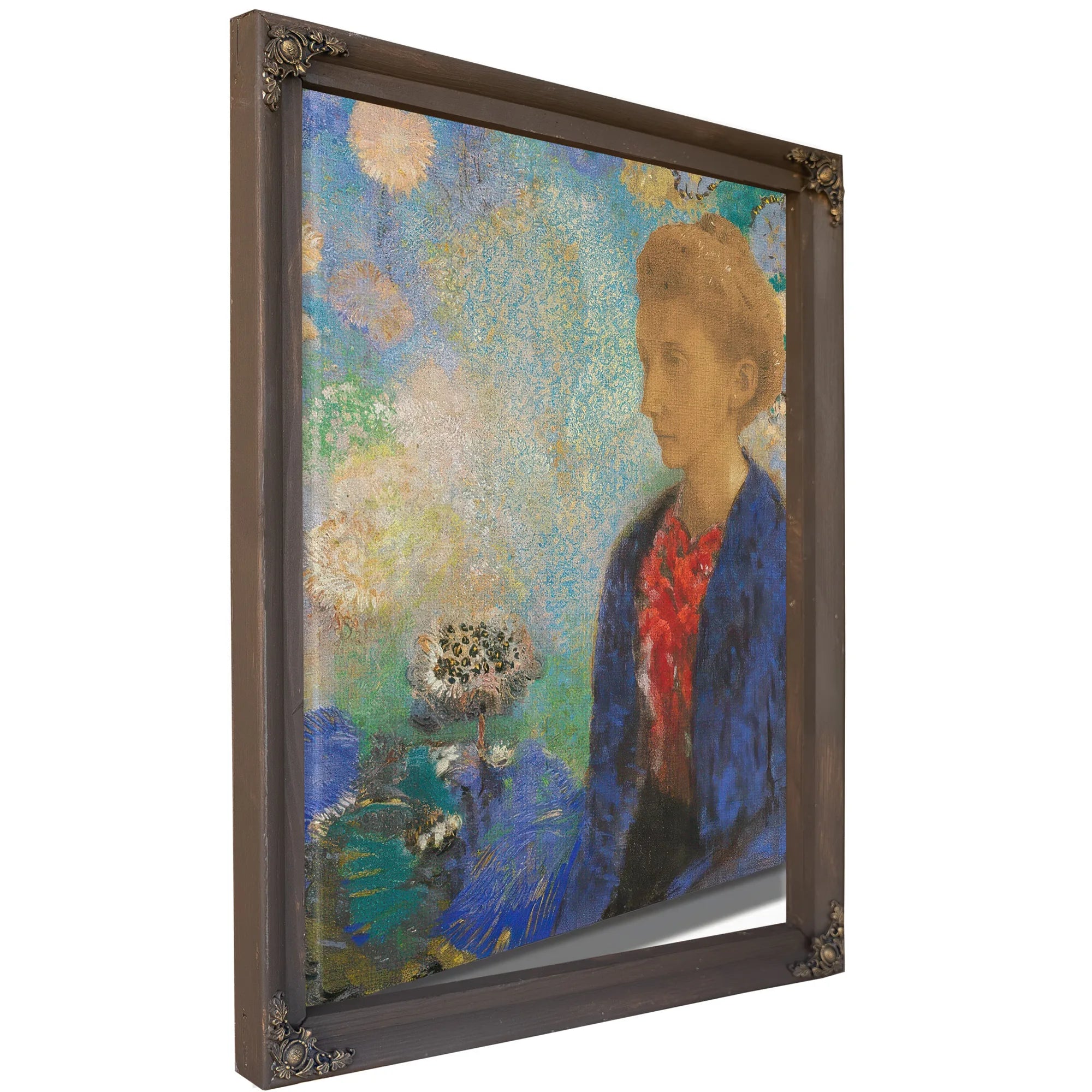Baronne De Domecy 1900 Pastel Graphite 61X42 4Cm J Paul Getty Museum By Odilon Redon Fine Art Print
