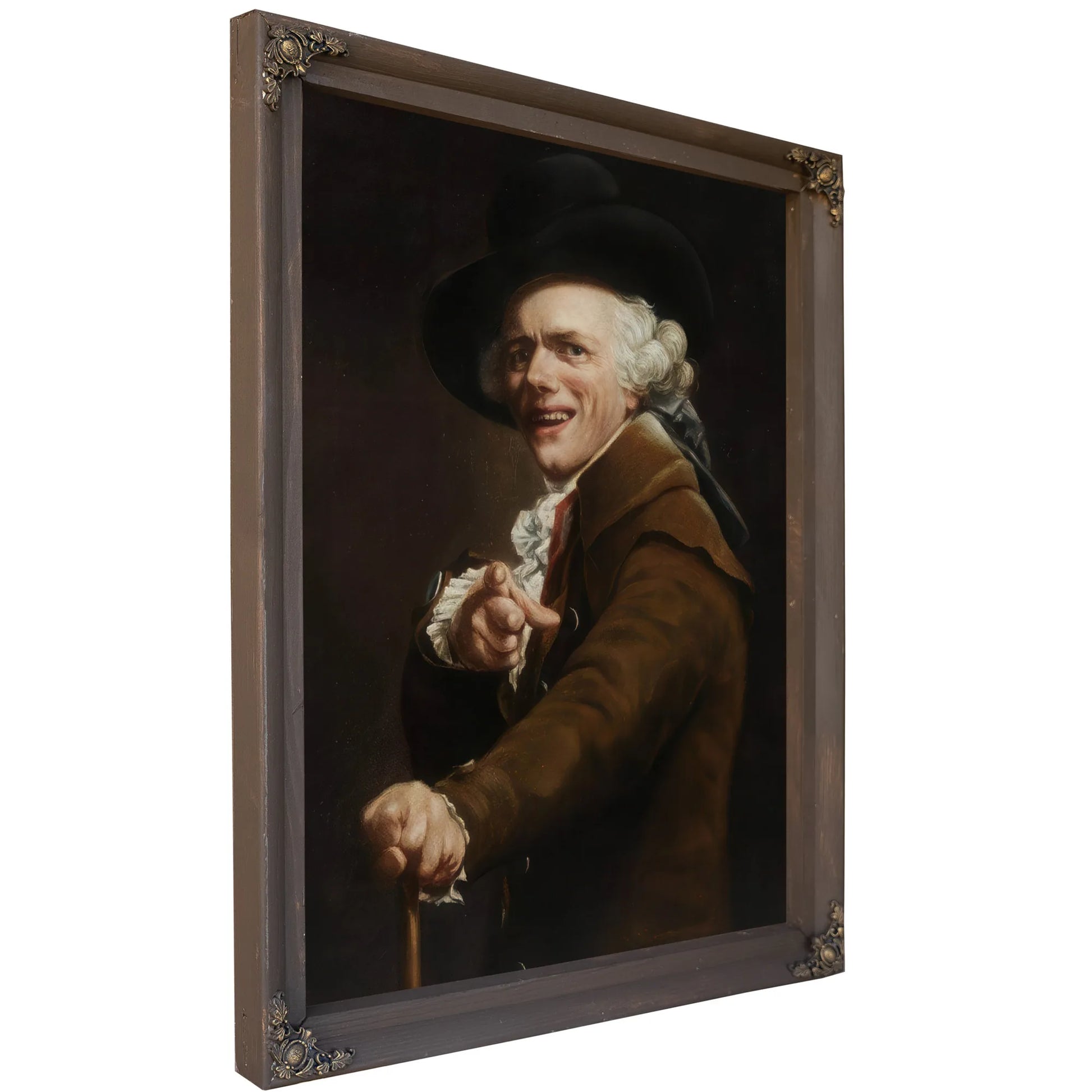 Self Portrait In The Guise Of A Mockingbird 1791 By Joseph Ducreux Fine Art Print