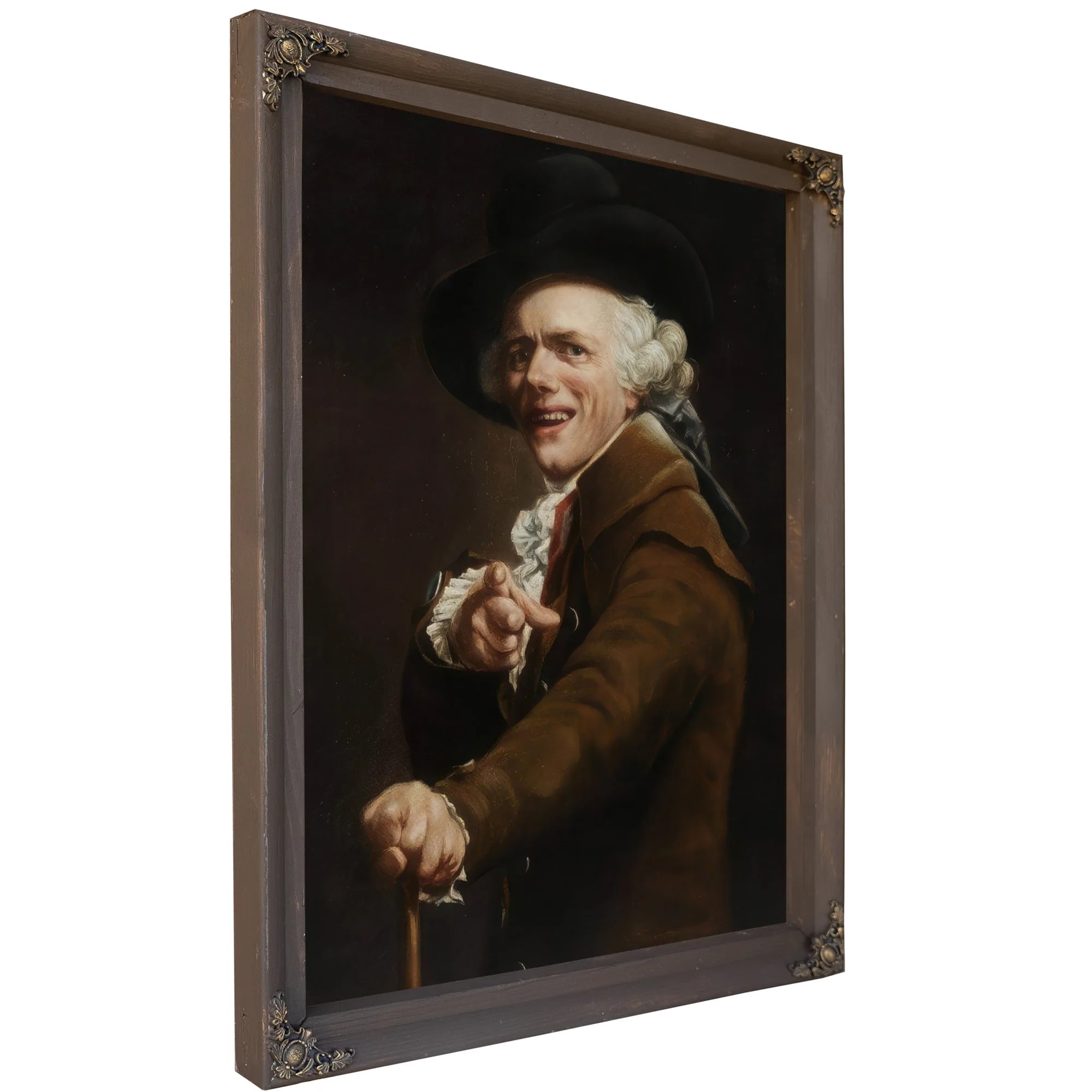 Self Portrait In The Guise Of A Mockingbird 1791 By Joseph Ducreux Fine Art Print