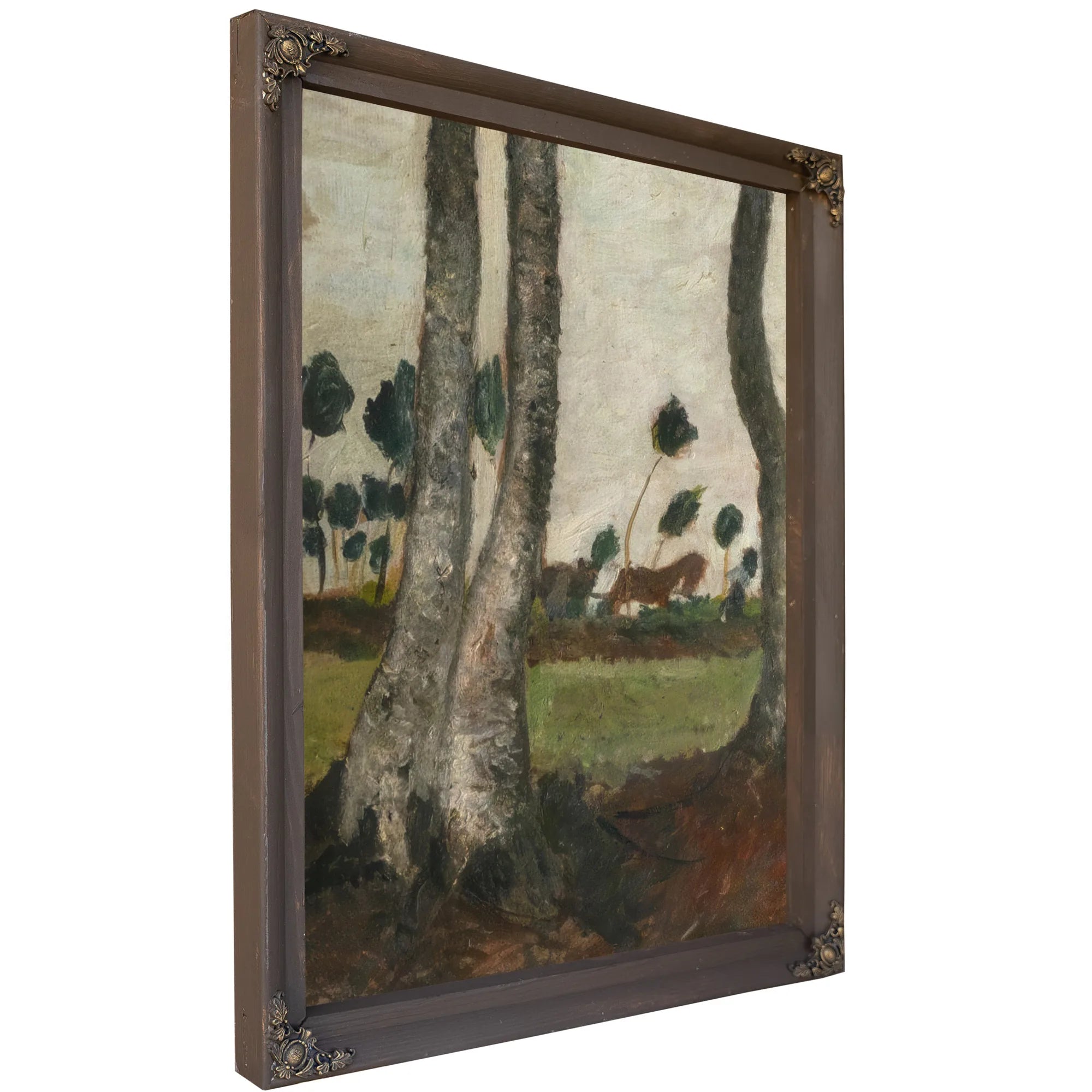 Landscape With Windblown Trees By Paula Modersohn Becker Fine Art Print