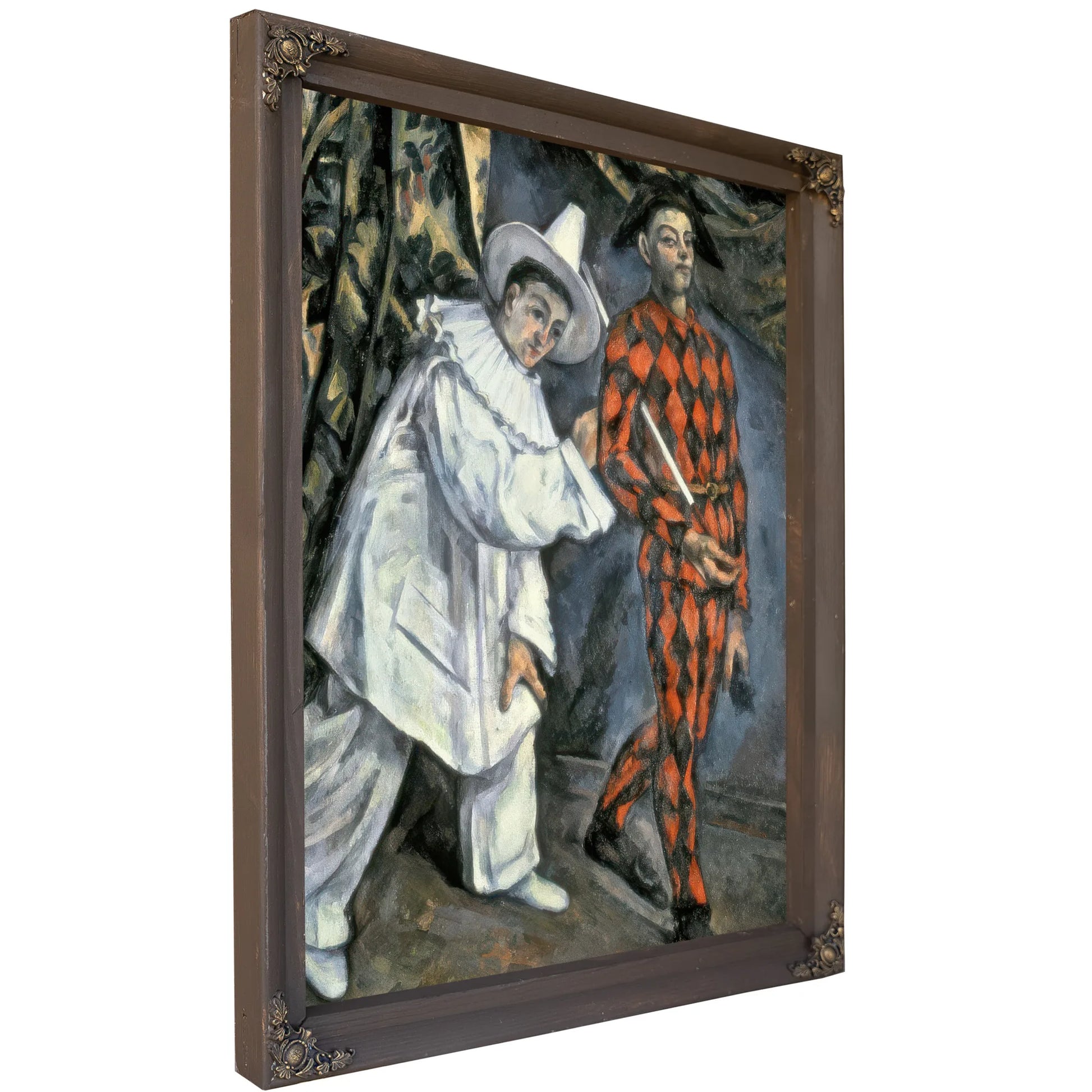 Pierrot And Harlequin (Mardi Gras) 1 By Paul Cezanne Fine Art Print