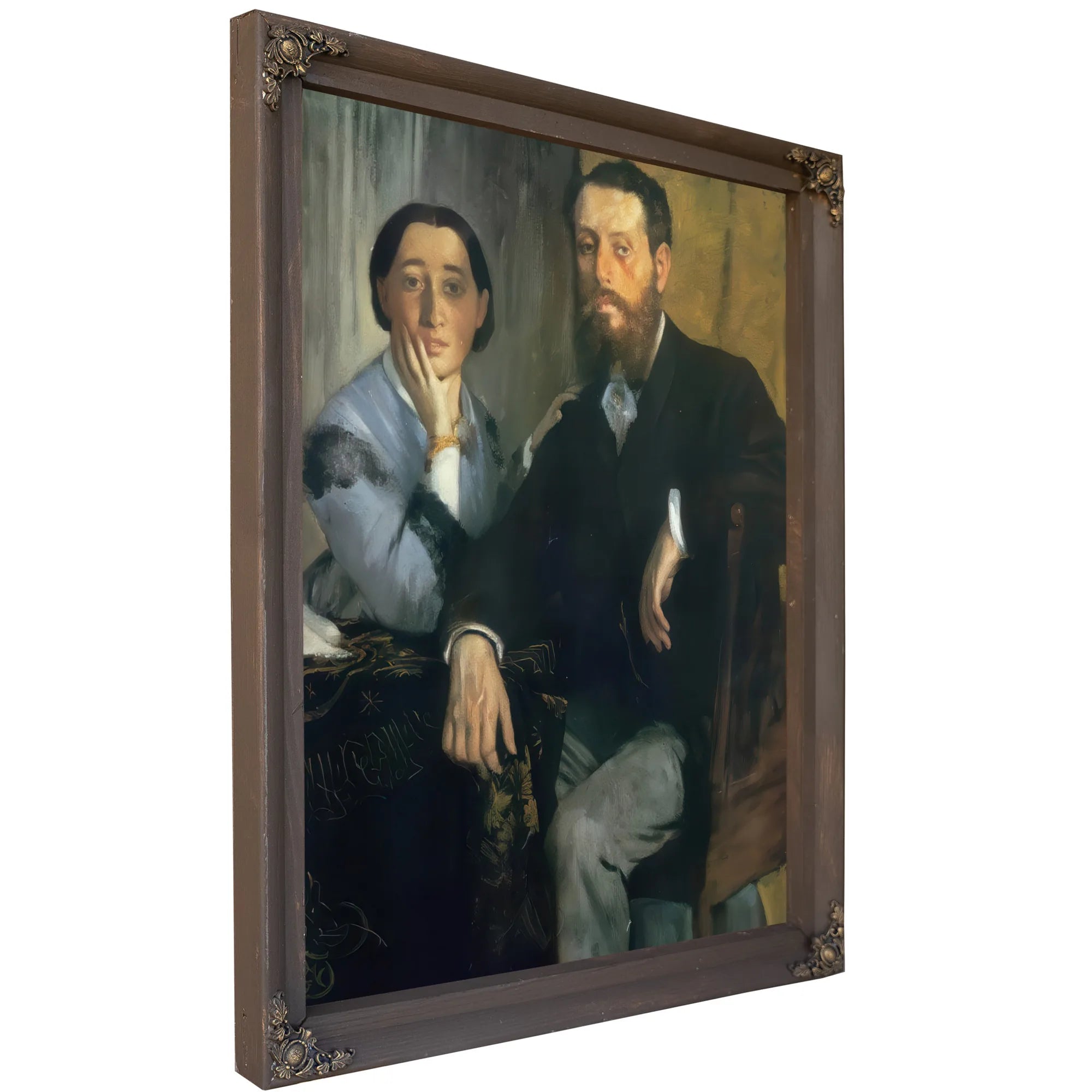 M. And Mme. Edmond Morbilli By Edgar Degas Fine Art Print