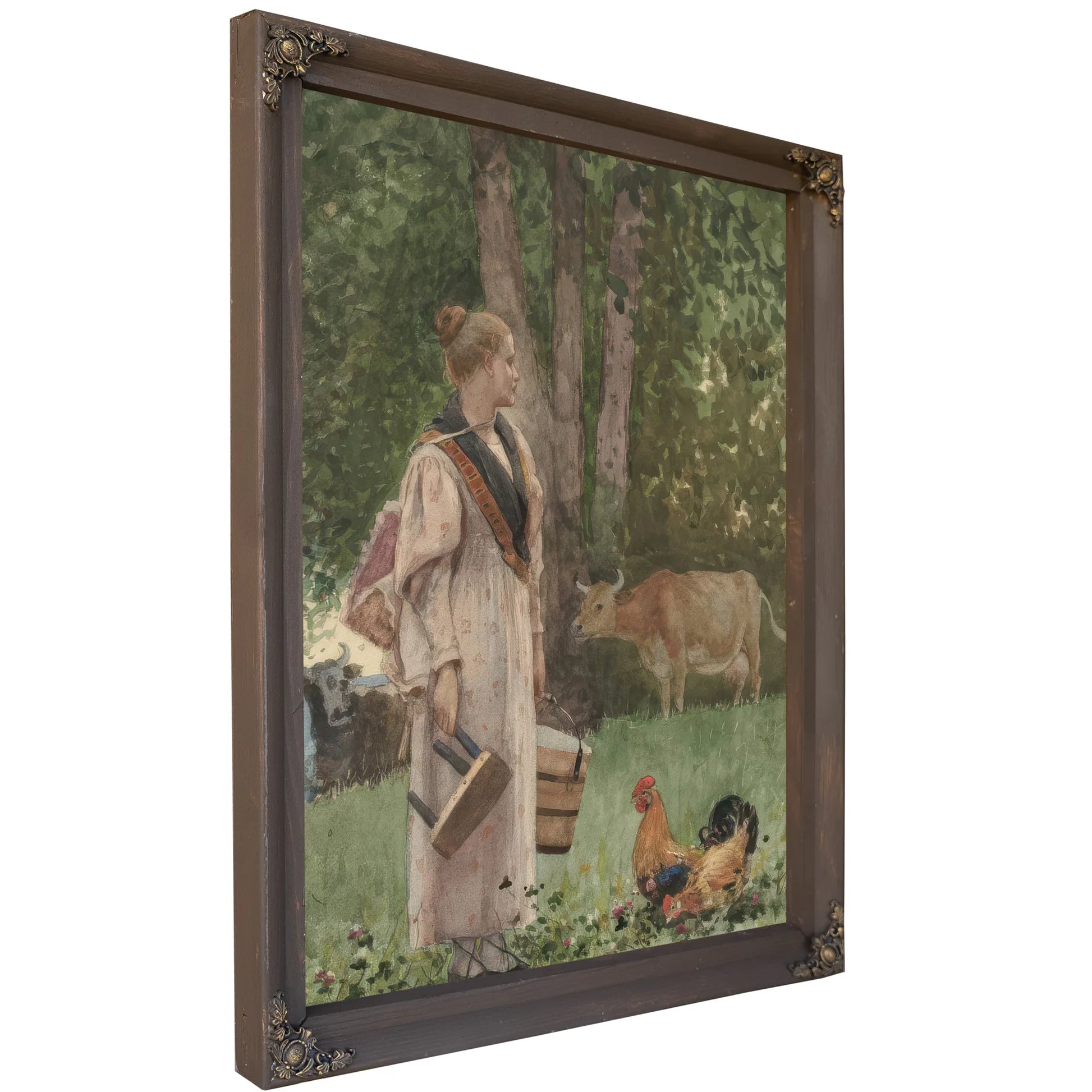 The Milk Maid By Winslow Homer Fine Art Print
