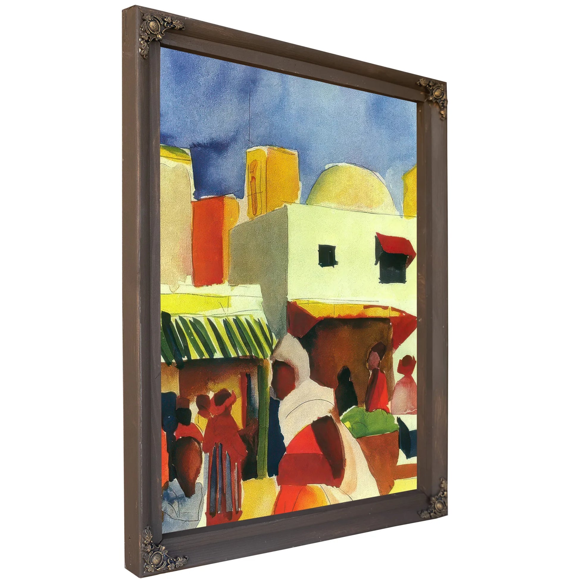 Market In Tunis I By August Macke Fine Art Print