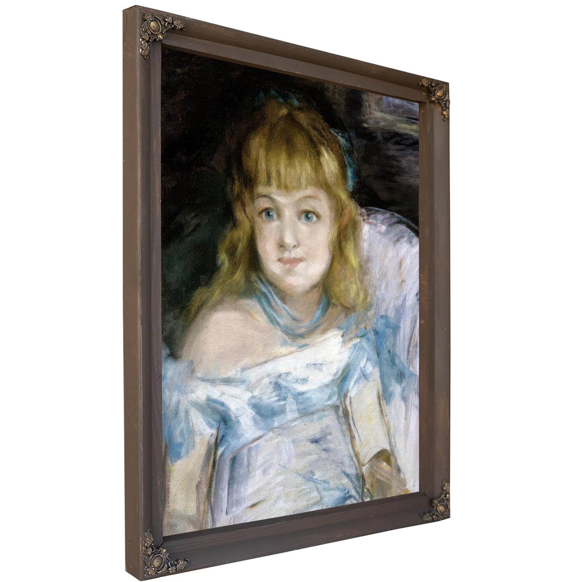 Small Girl In Armchair By Edouard Manet Fine Art Print
