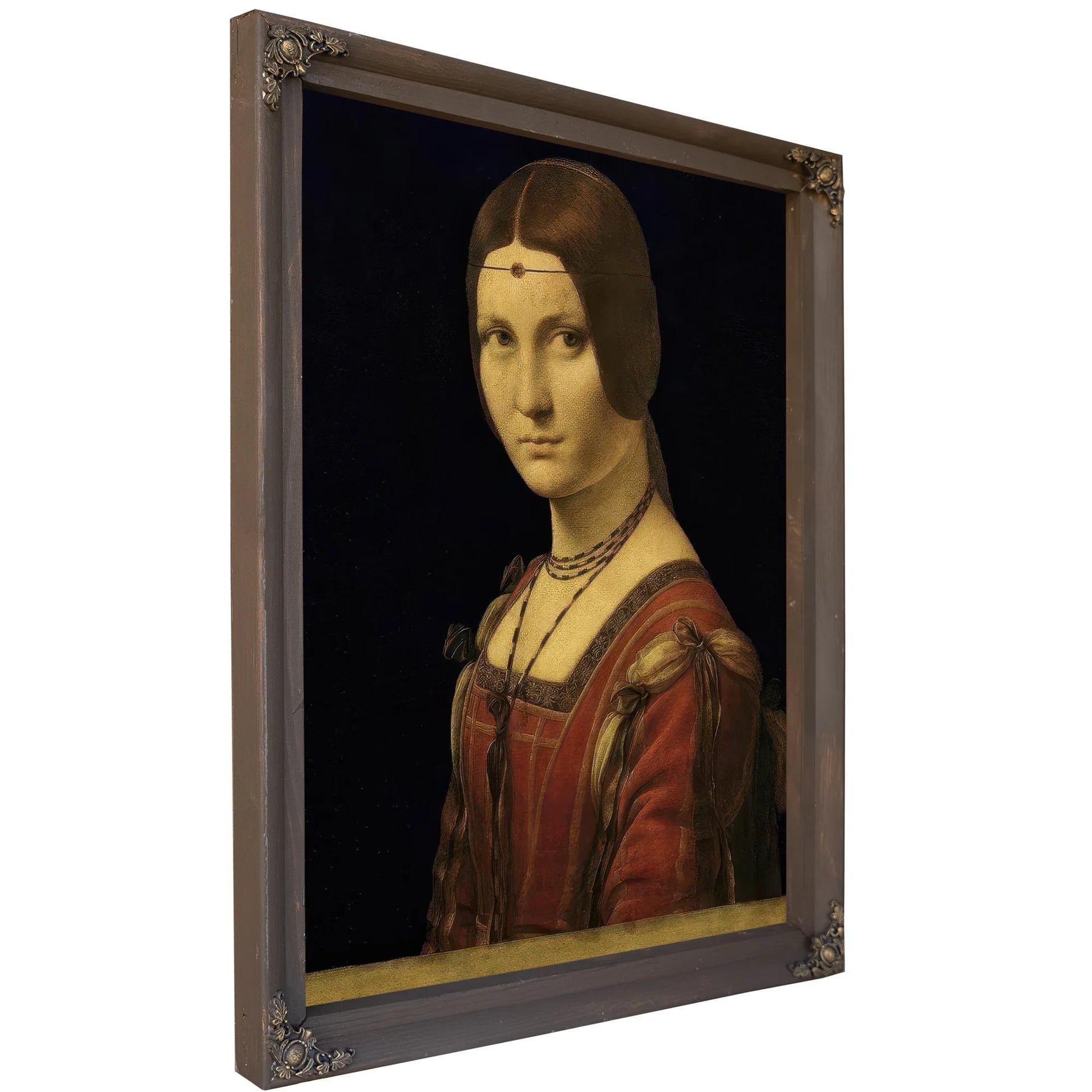 Portrait Of A Lady From The Court Of Milan By Leonardo Da Vinci Fine Art Print