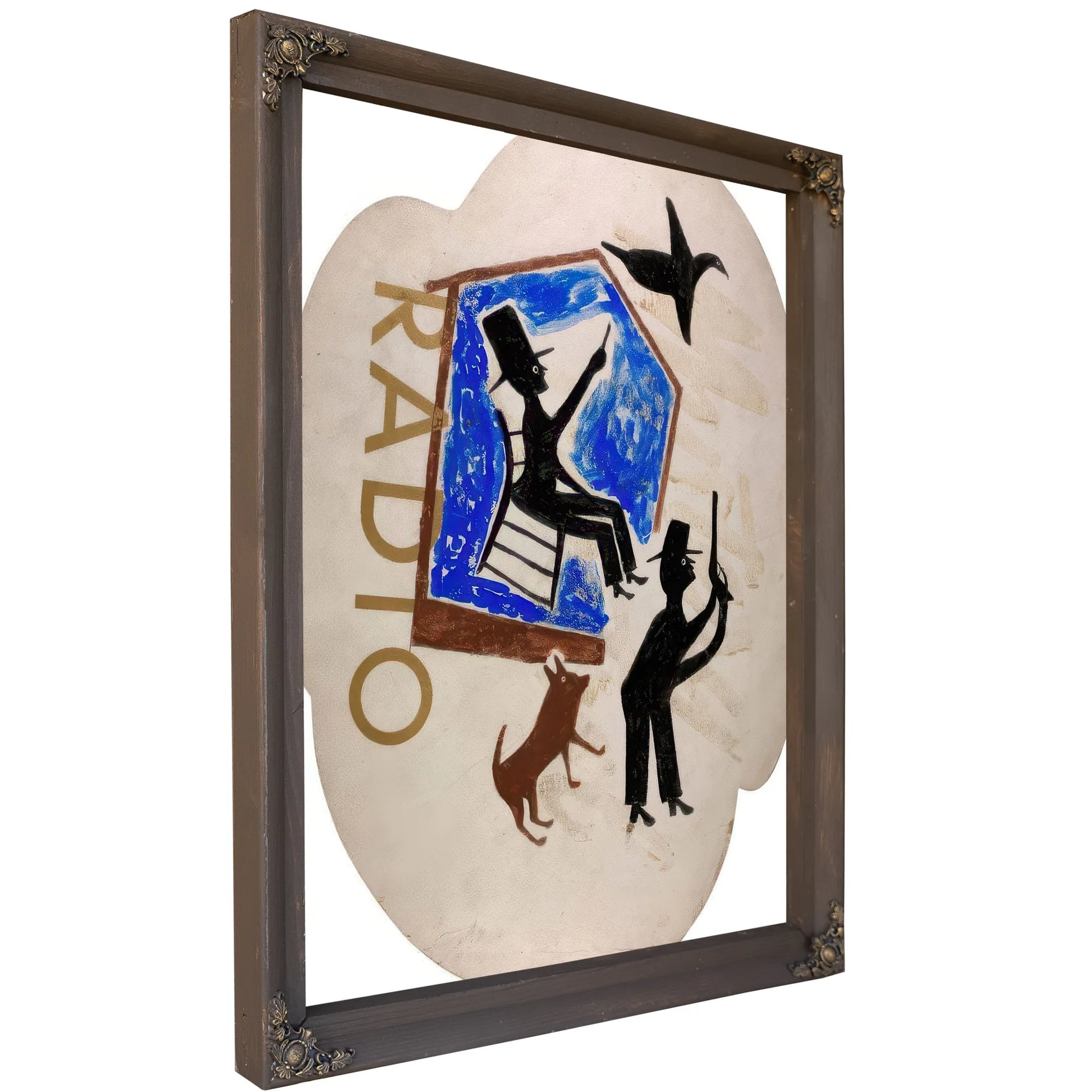 Untitled Radio By Bill Traylor Fine Art Print