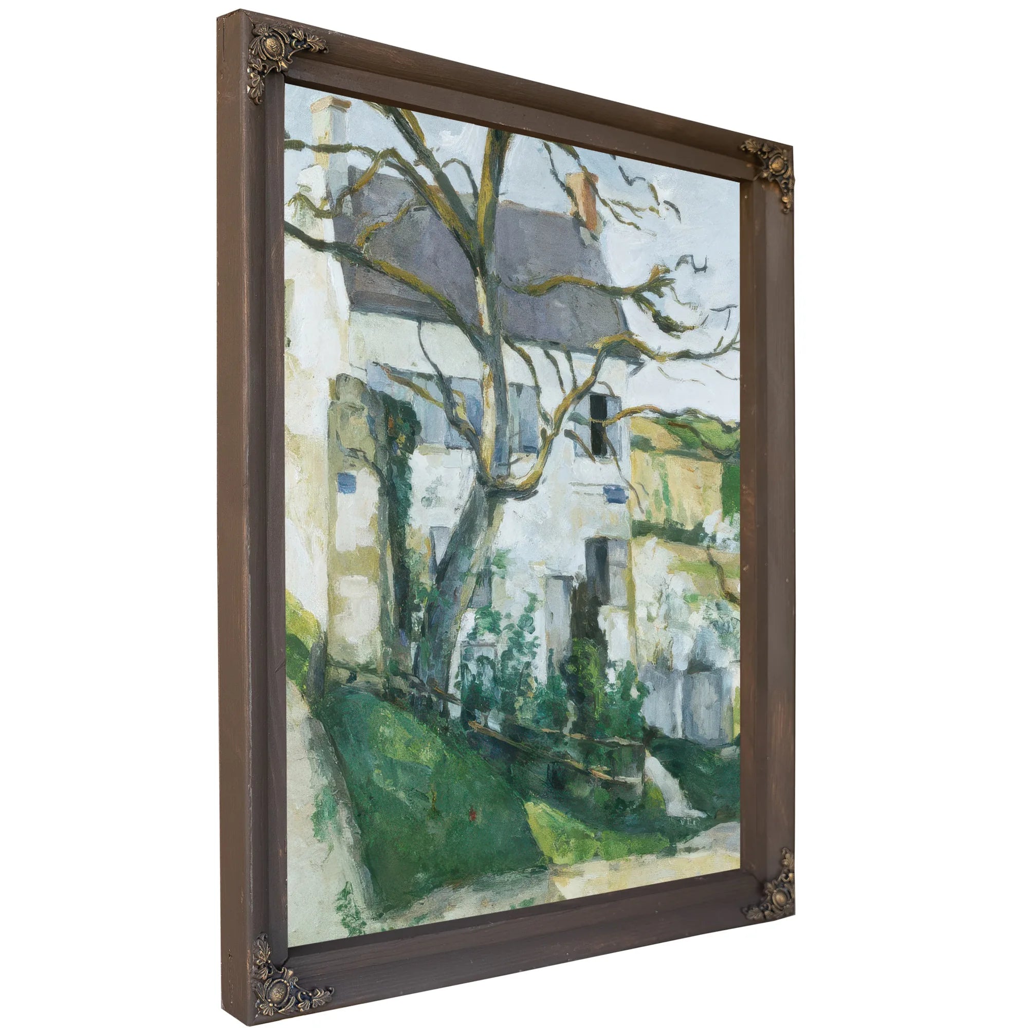 House And Tree By Paul Cezanne Fine Art Print