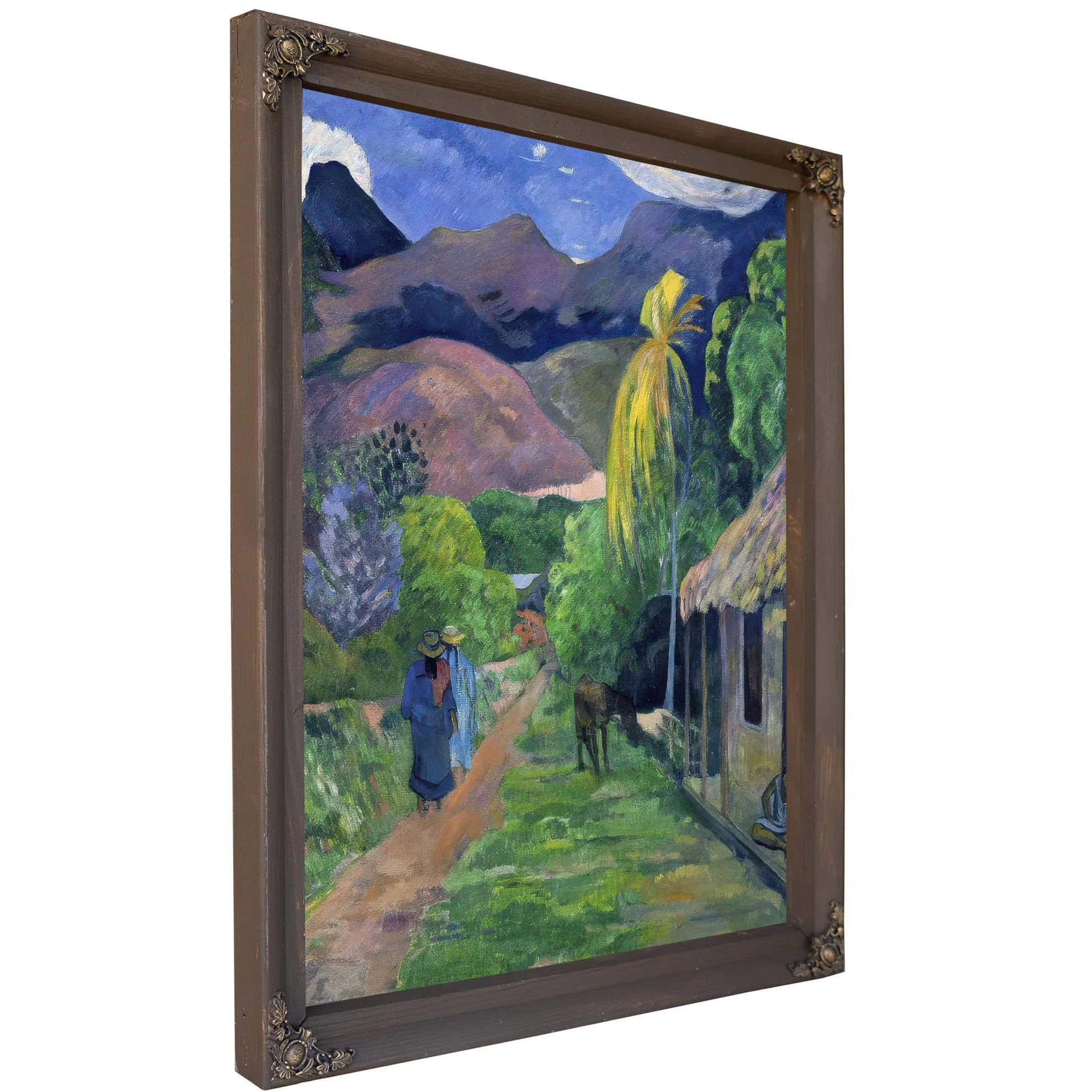 Street In Tahiti By Eugene Henri Paul Gauguin Fine Art Print