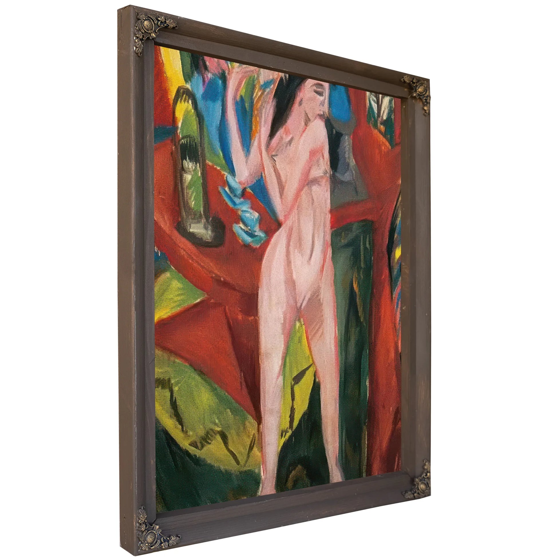Nude Combing Herself By Ernst Ludwig Kirchner Fine Art Print