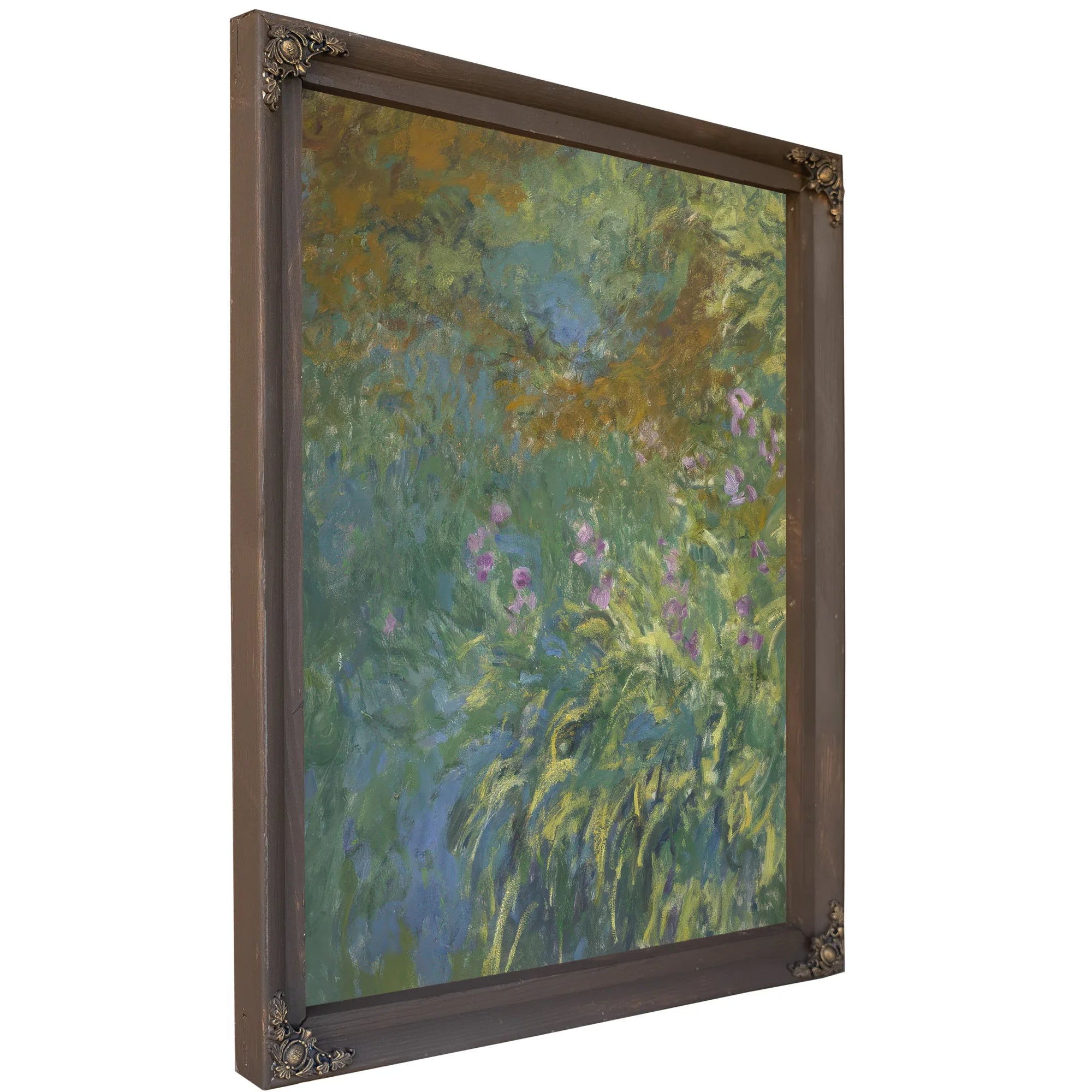 Irises By The Pond By Claude Monet Fine Art Print