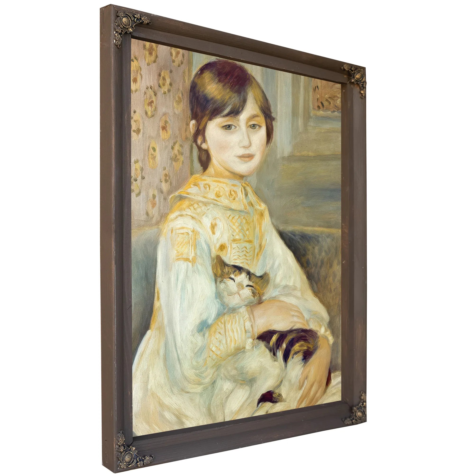 Julie Manet With Cat By Pierre Auguste Renoir Fine Art Print