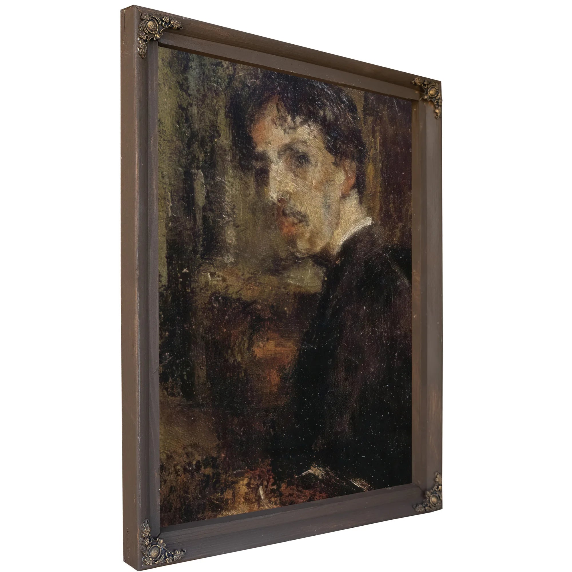 Self Portrait, Called The Little Head By James Ensor Fine Art Print