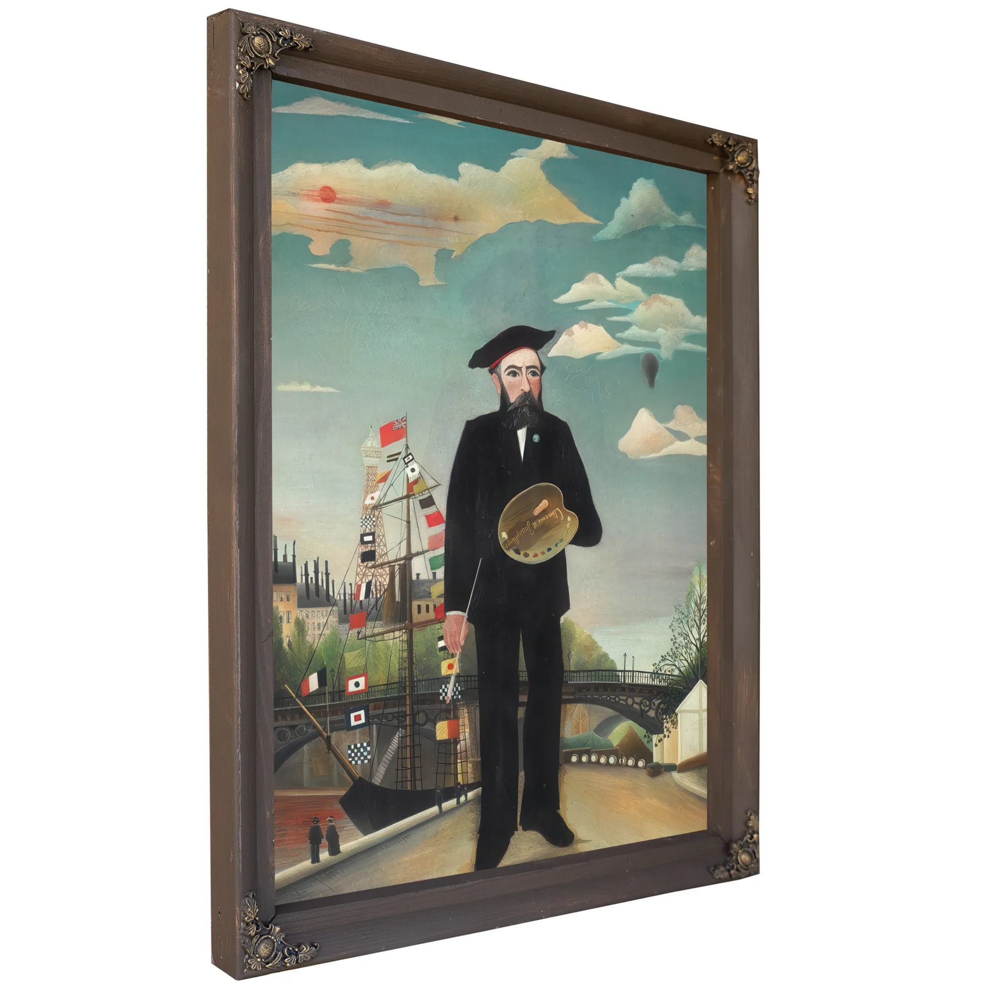 Myself Portrait Landscape 1890 By Henri Rousseau Fine Art Print