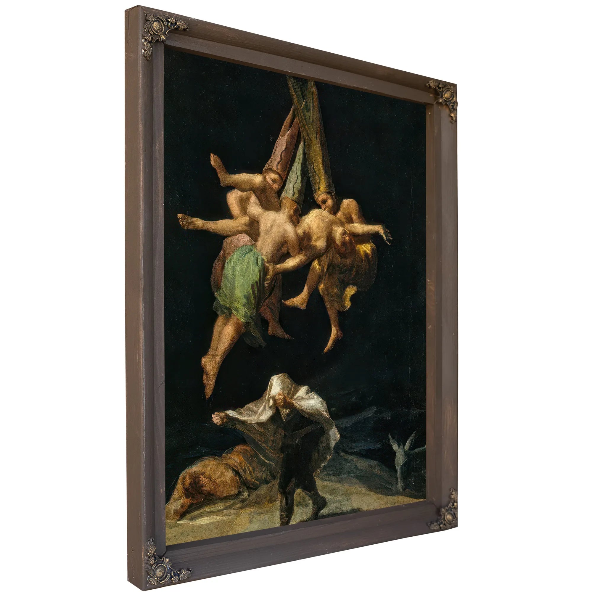 The Witches Flight 1797 43 5X30 5Cm Prado Museum P07748 By Francisco De Goya Fine Art Print