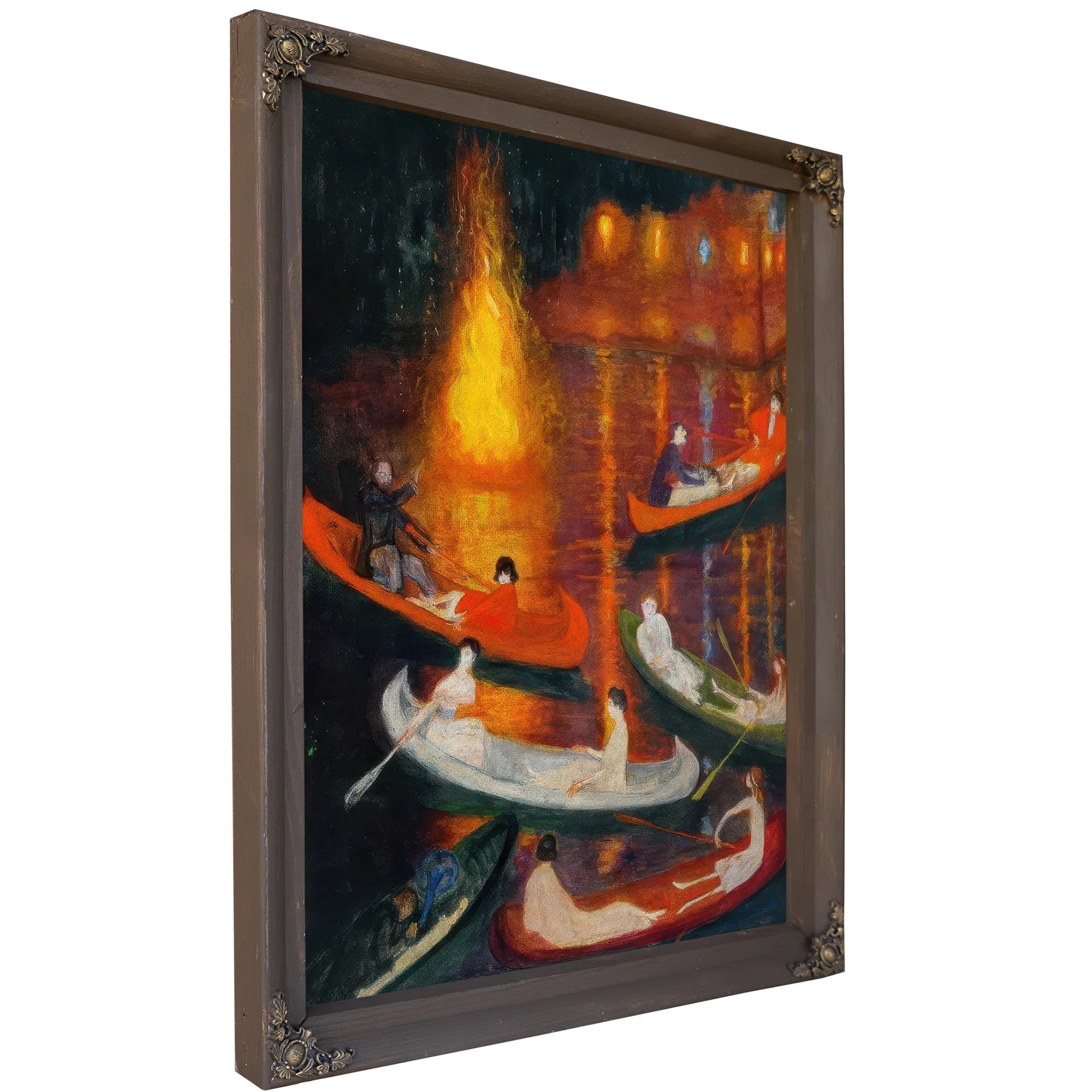 Fete On The Lake By Florine Stettheimer Fine Art Print