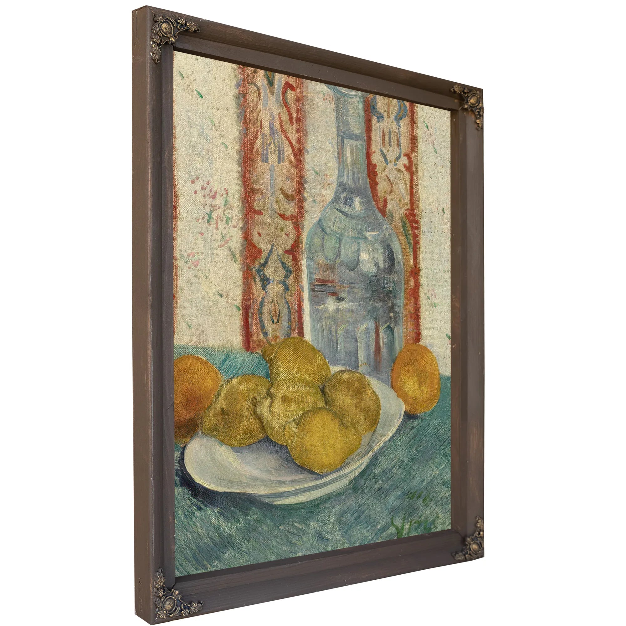 Carafe And Dish With Citrus Fruit By Vincent Van Gogh Fine Art Print