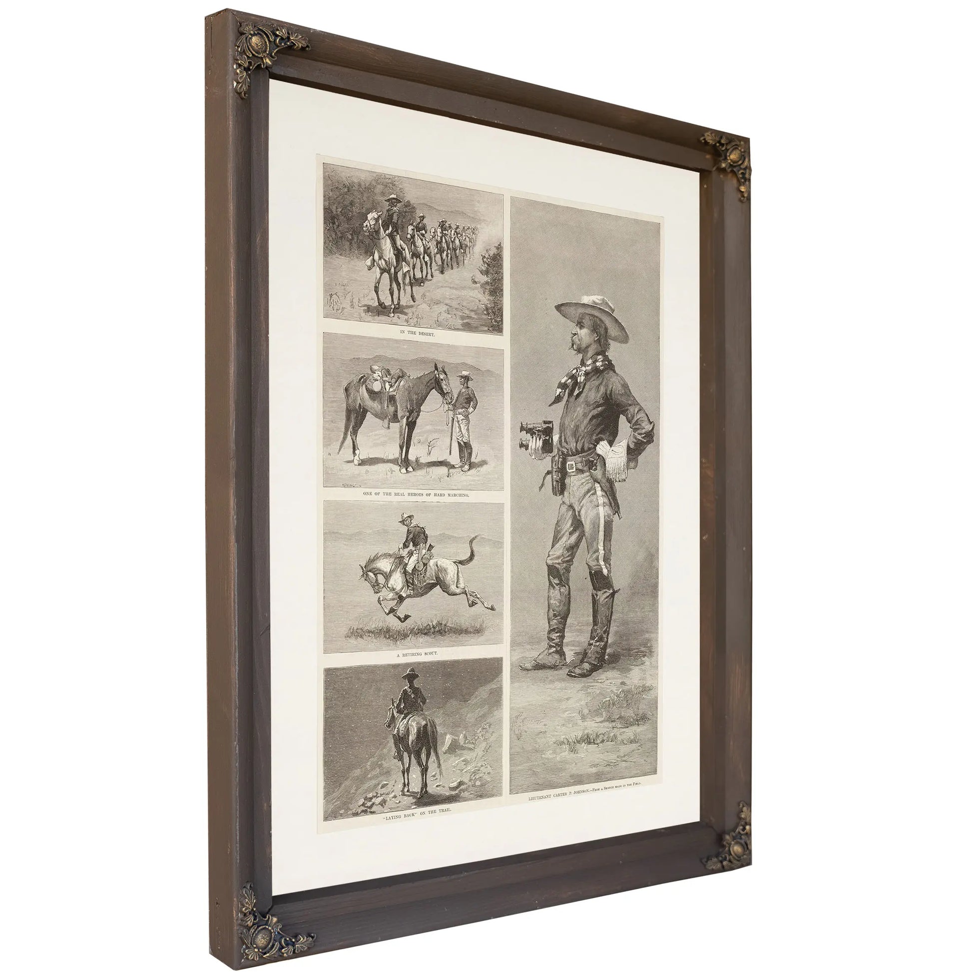 Lieutenant Johnson And The Tenth United States Cavalry In Arizona by Frederic Remington