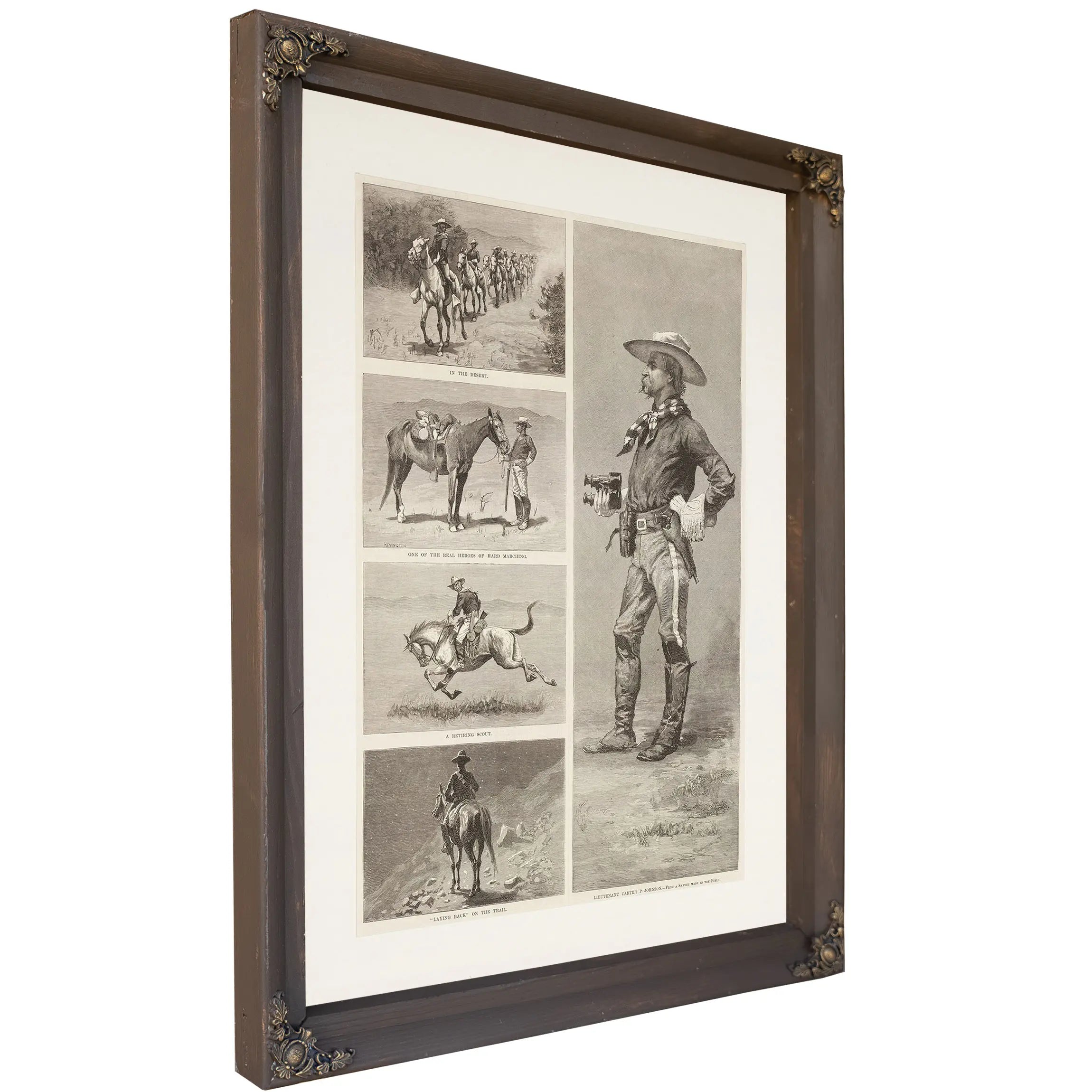 Lieutenant Johnson And The Tenth United States Cavalry In Arizona by Frederic Remington