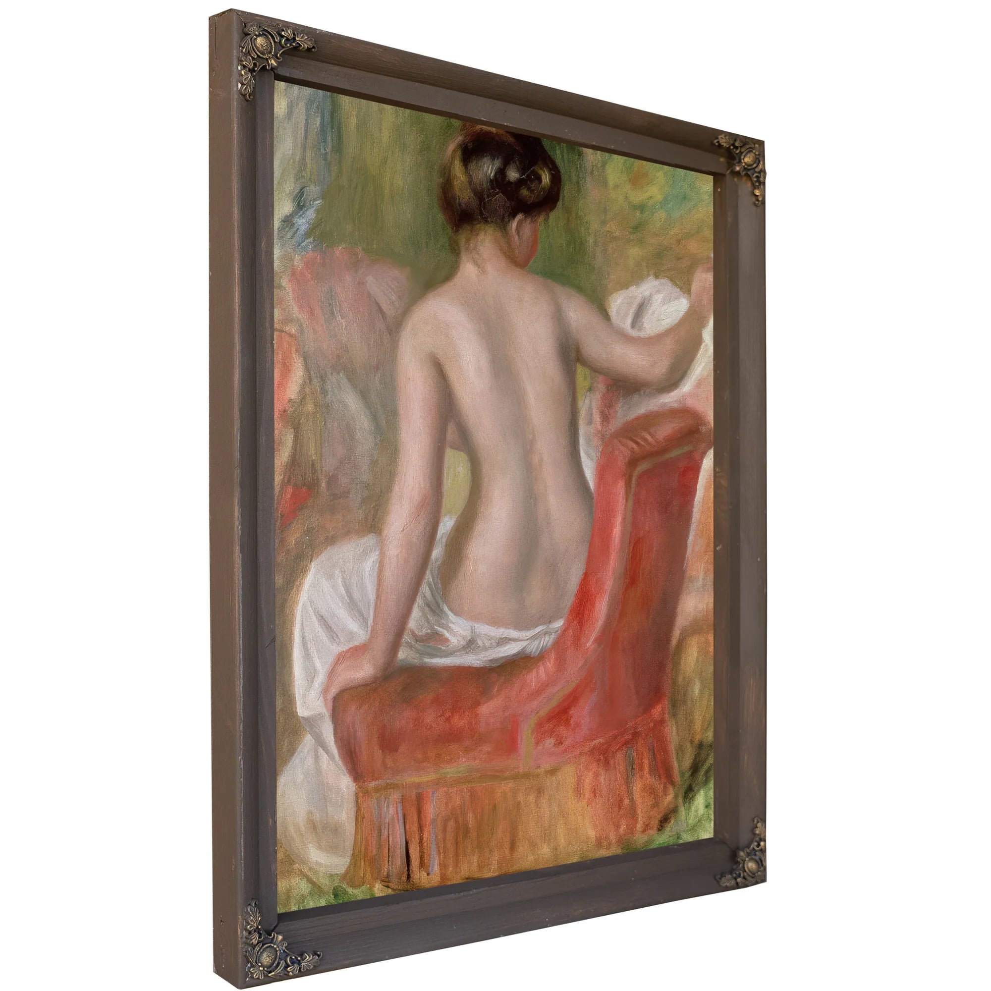 Nude In An Armchair By Pierre Auguste Renoir Fine Art Print