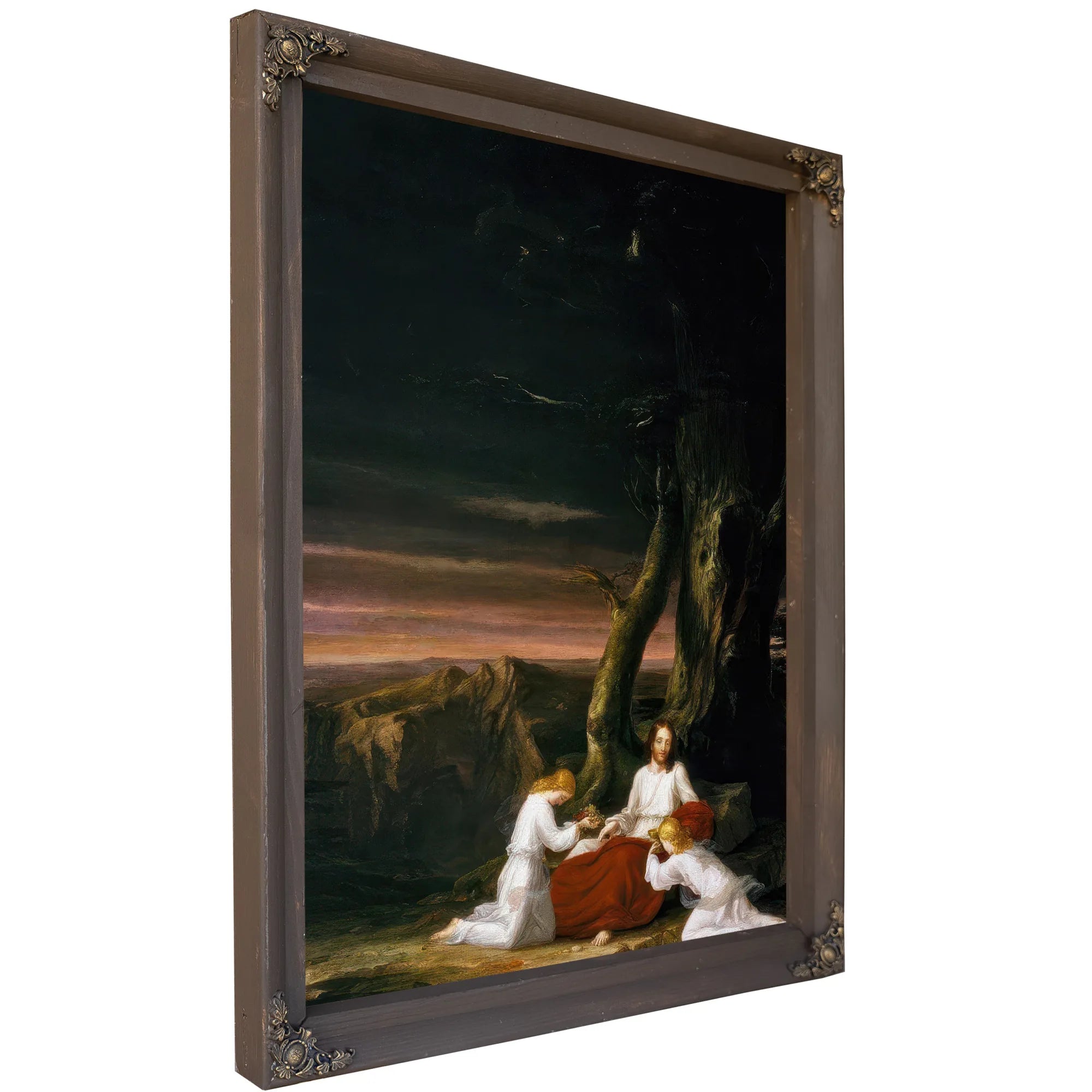 Angels Ministering To Christ In The Wilderness By Thomas Cole Fine Art Print