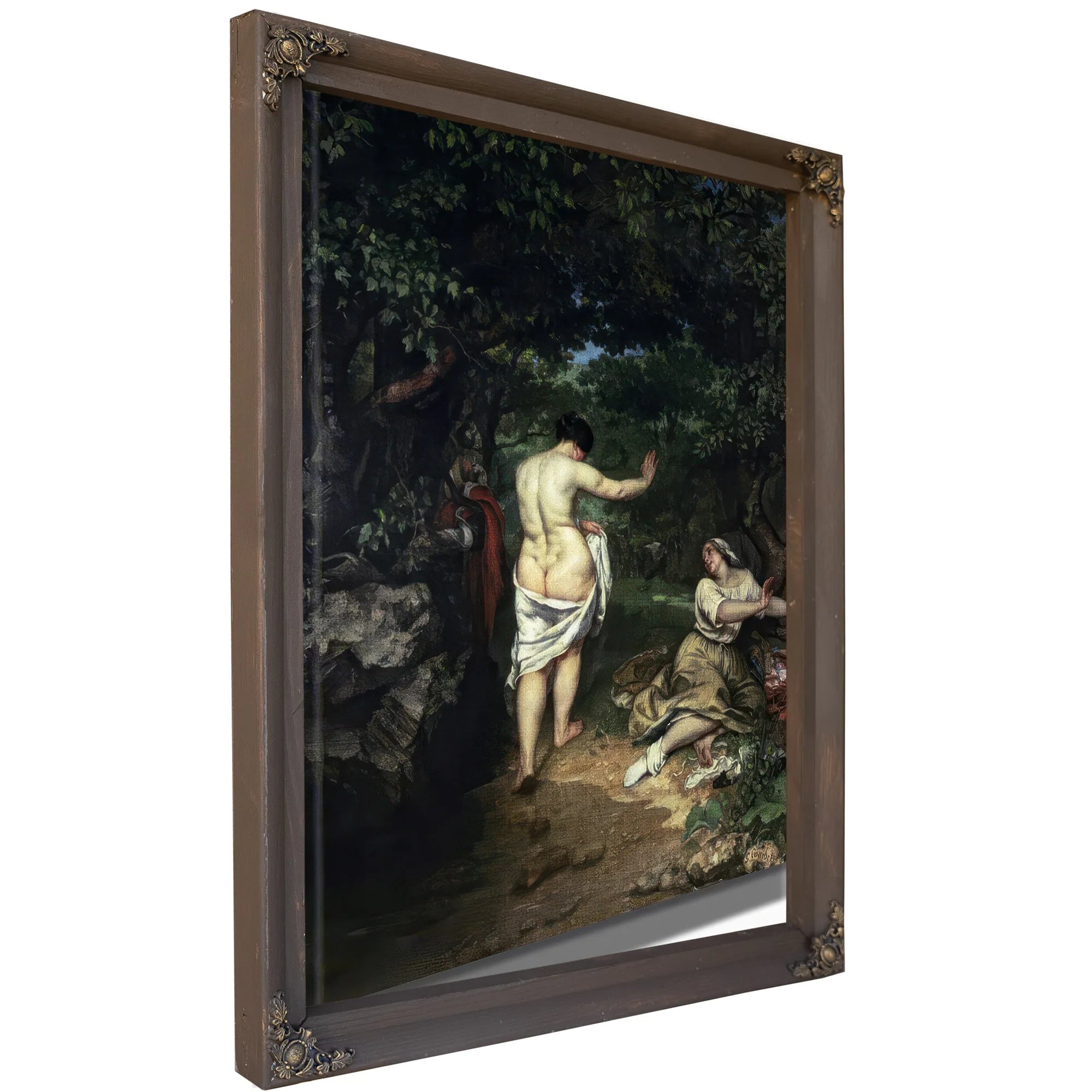 Les Baigneuses By Jean Desire Gustave Courbet Fine Art Print