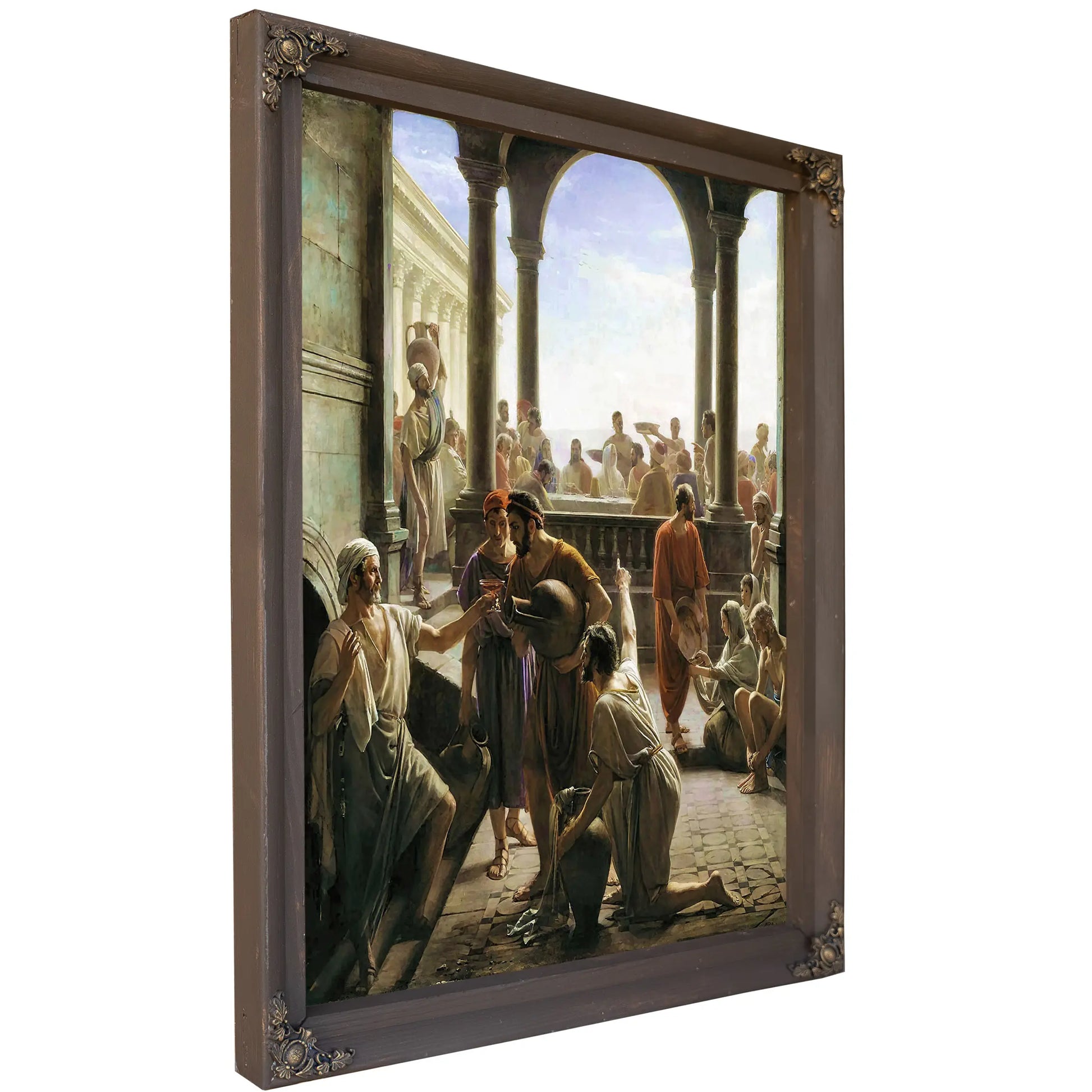 Turning Water To Wine The Wedding At Cana by Carl Bloch